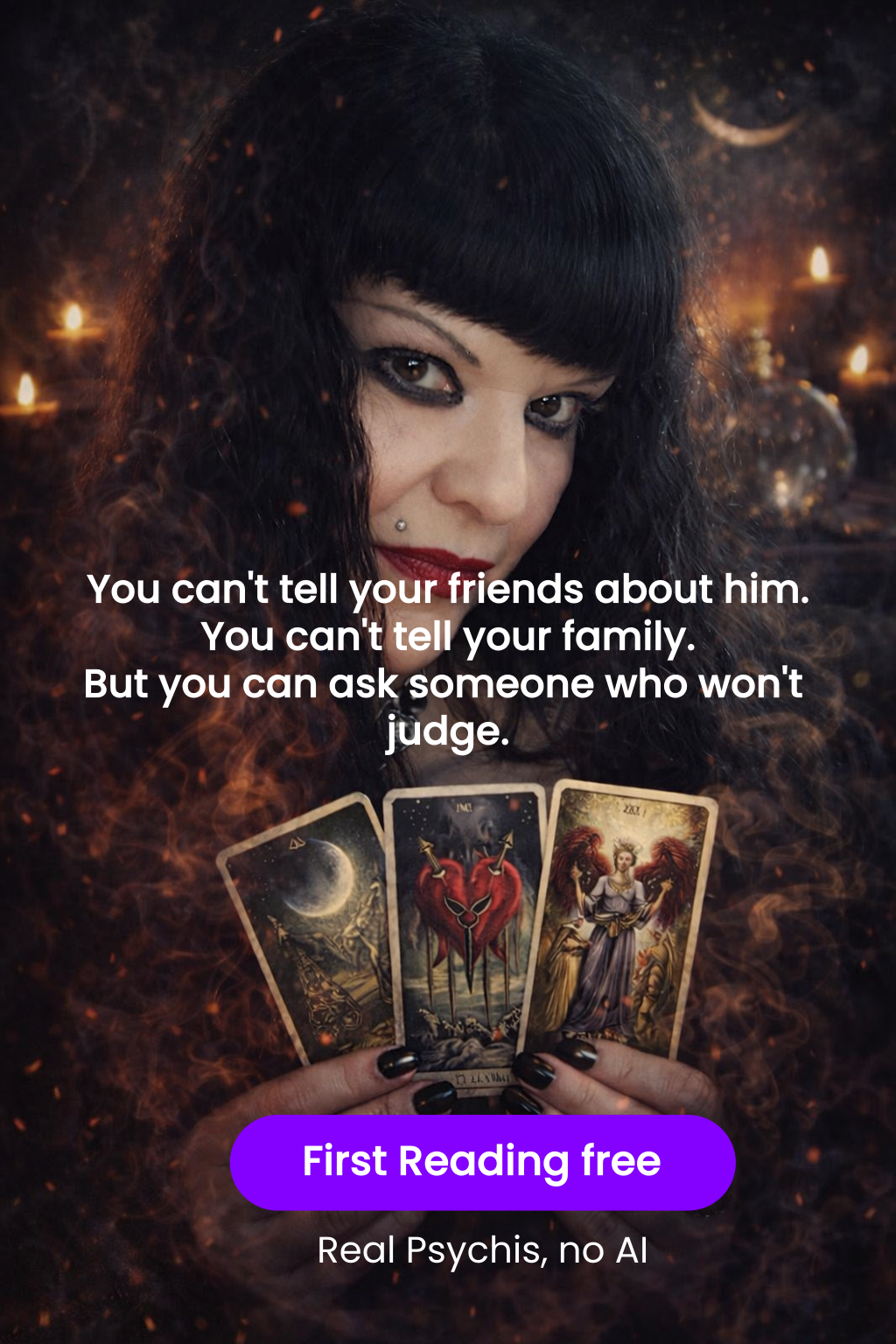 Bccvb Facebook ad: Real Psychics.Get 3 Mins Free!