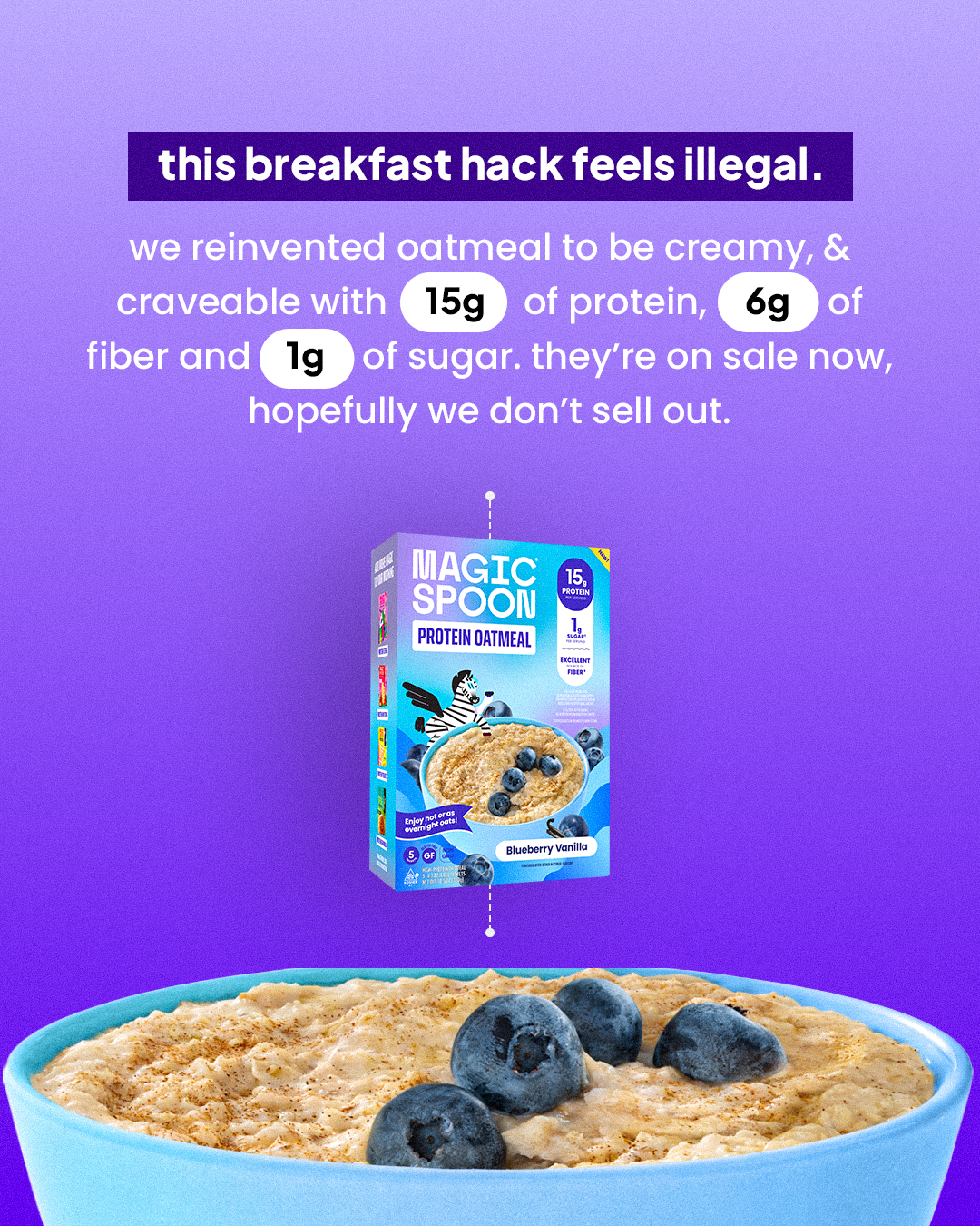 Magic Spoon Cereal Facebook ad