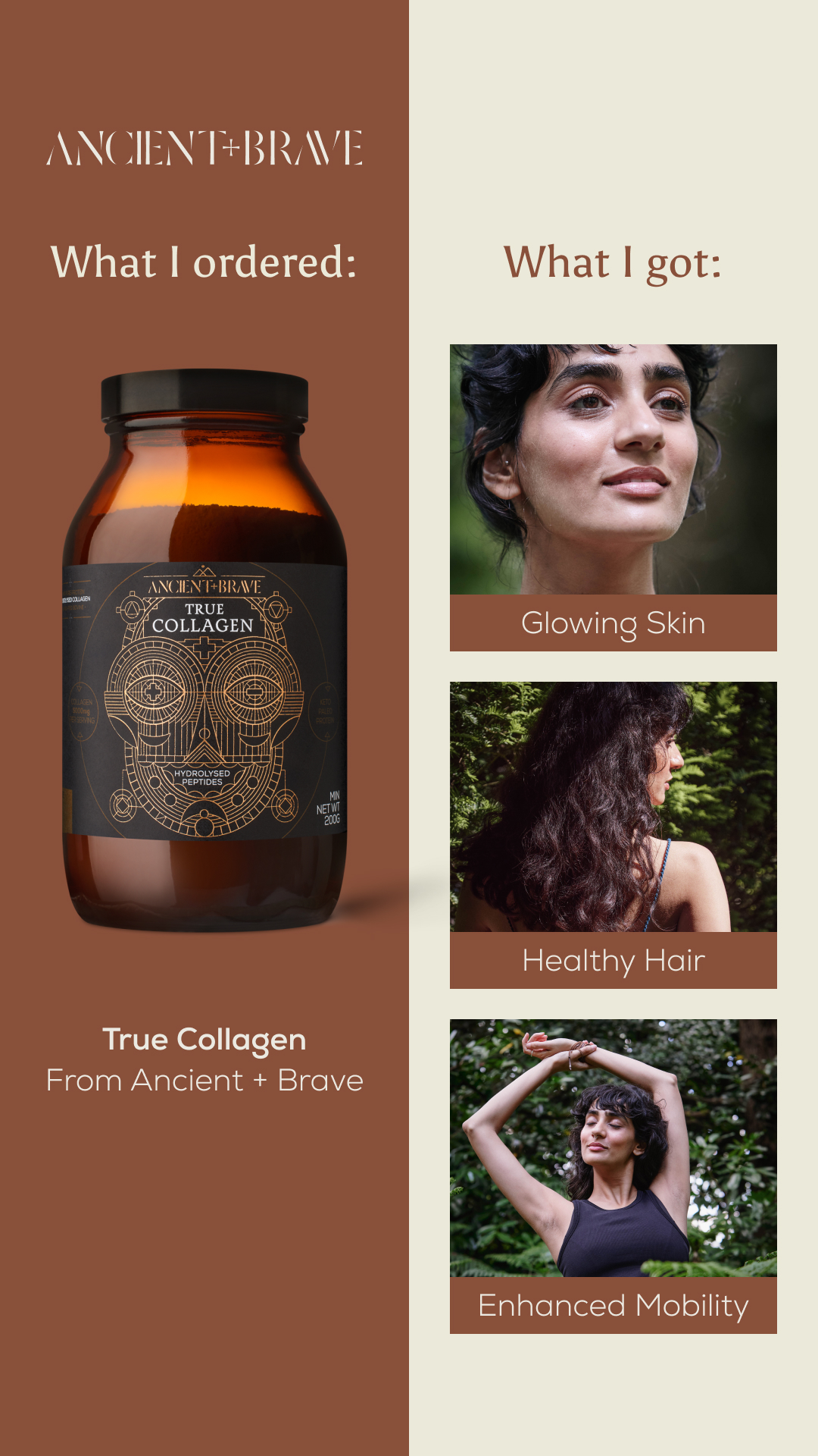 Ancient + Brave Facebook ad