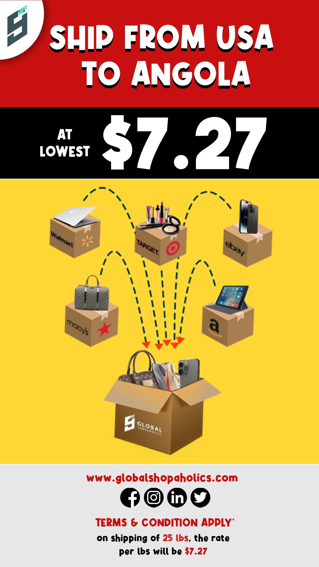 Global Shopaholics LLC Facebook ad