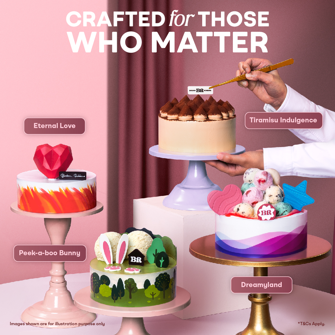 Baskin-Robbins Facebook ad: Make every milestone unforgettable with our latest cake…
