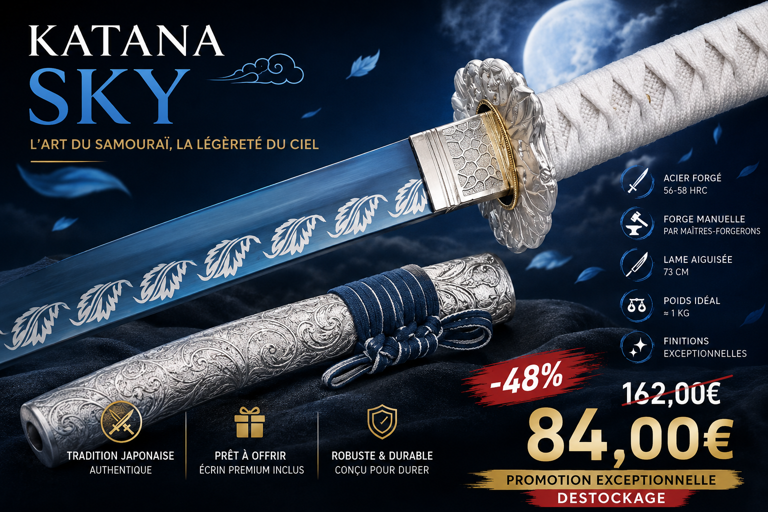 Mon Katana Facebook ad: Katana Sky