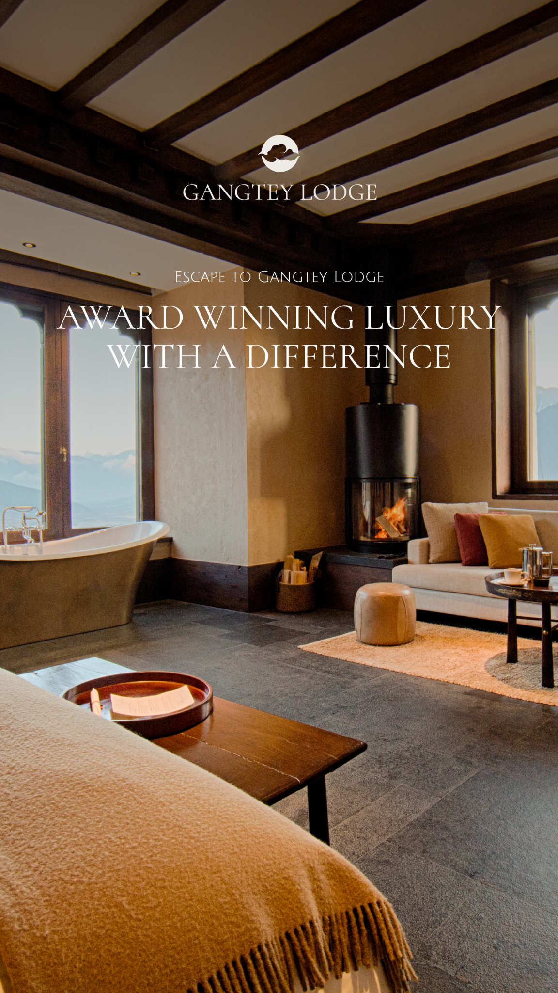Gangtey Lodge Bhutan Facebook ad from Jul 30, 2024