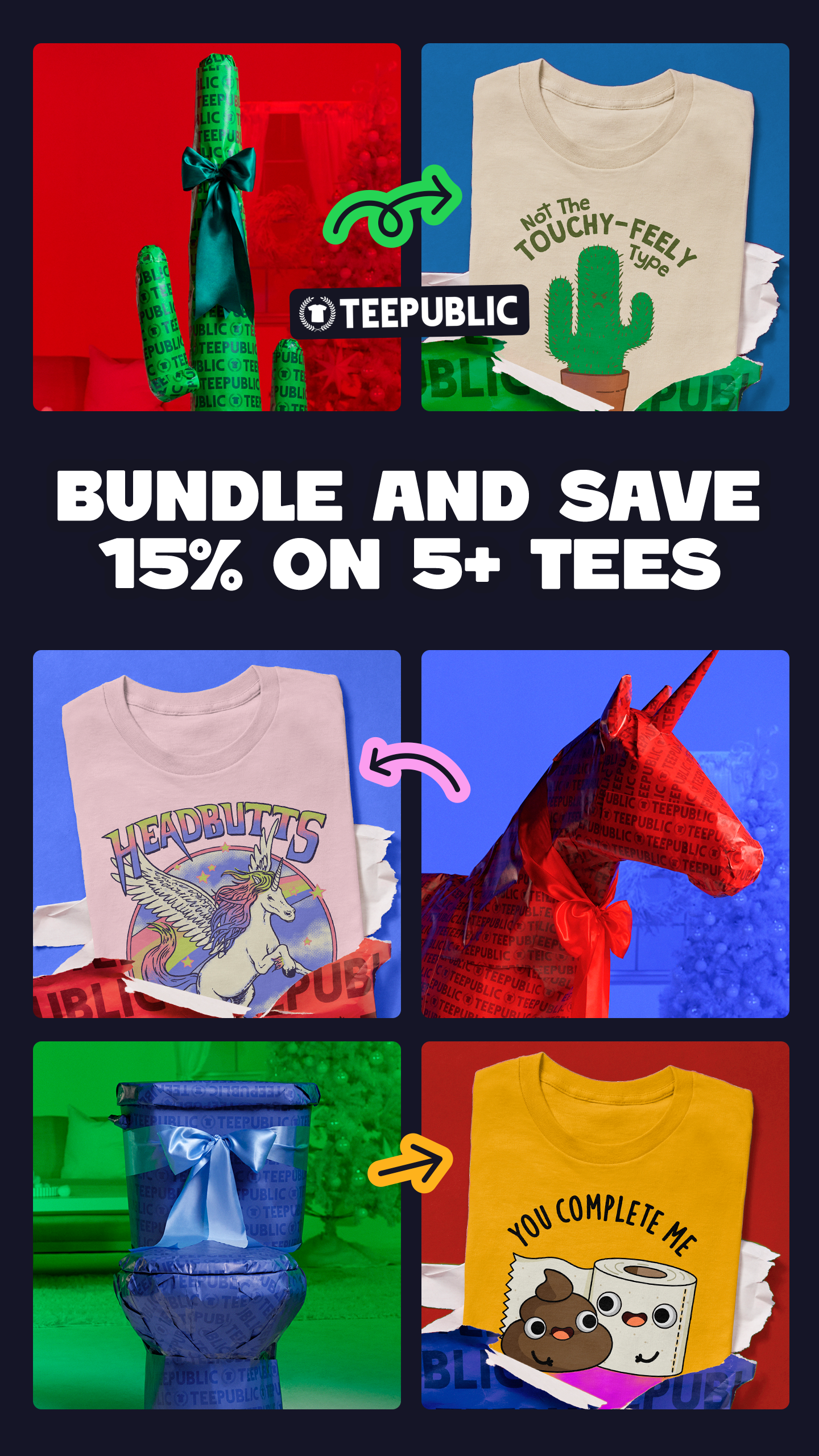 TeePublic.com Facebook ad