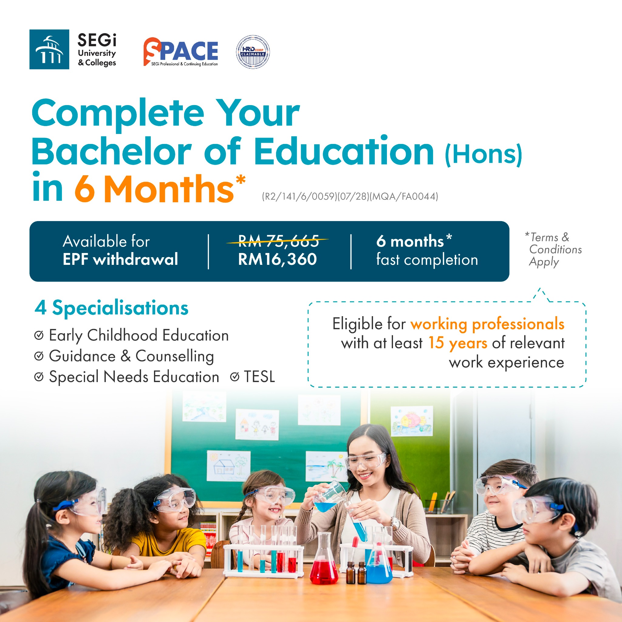 SEGi University & Colleges Facebook ad
