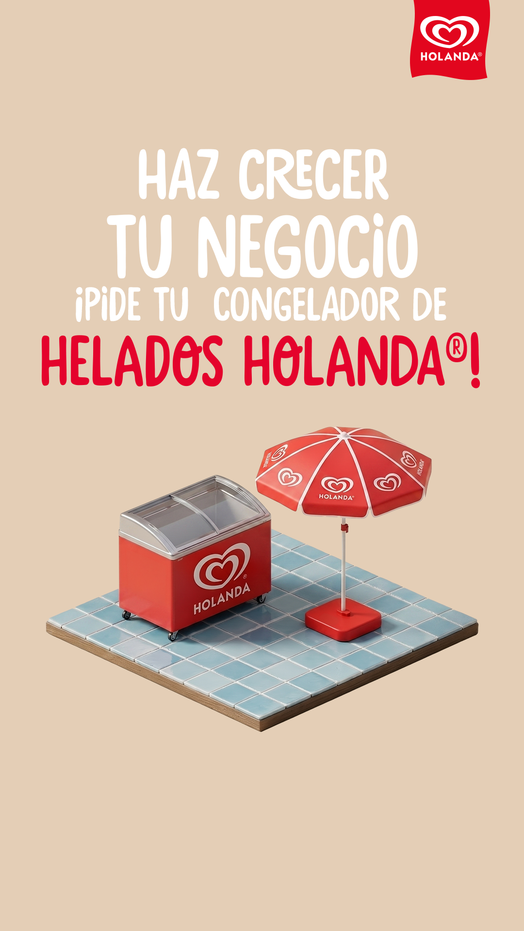 Helados Holanda Facebook ad: Holanda