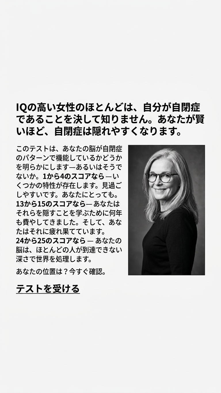 International IQ test Facebook ad