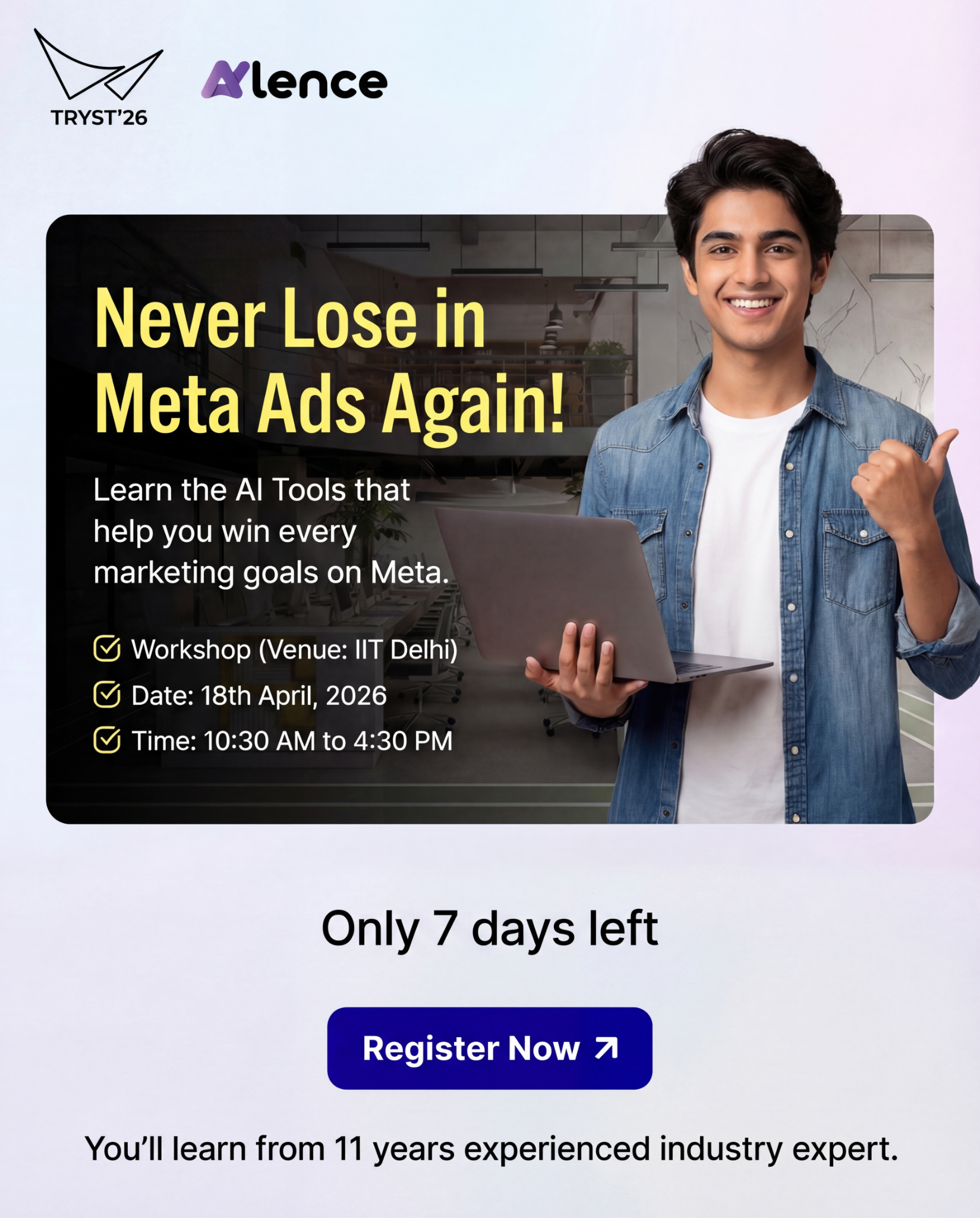 AyLence Facebook ad