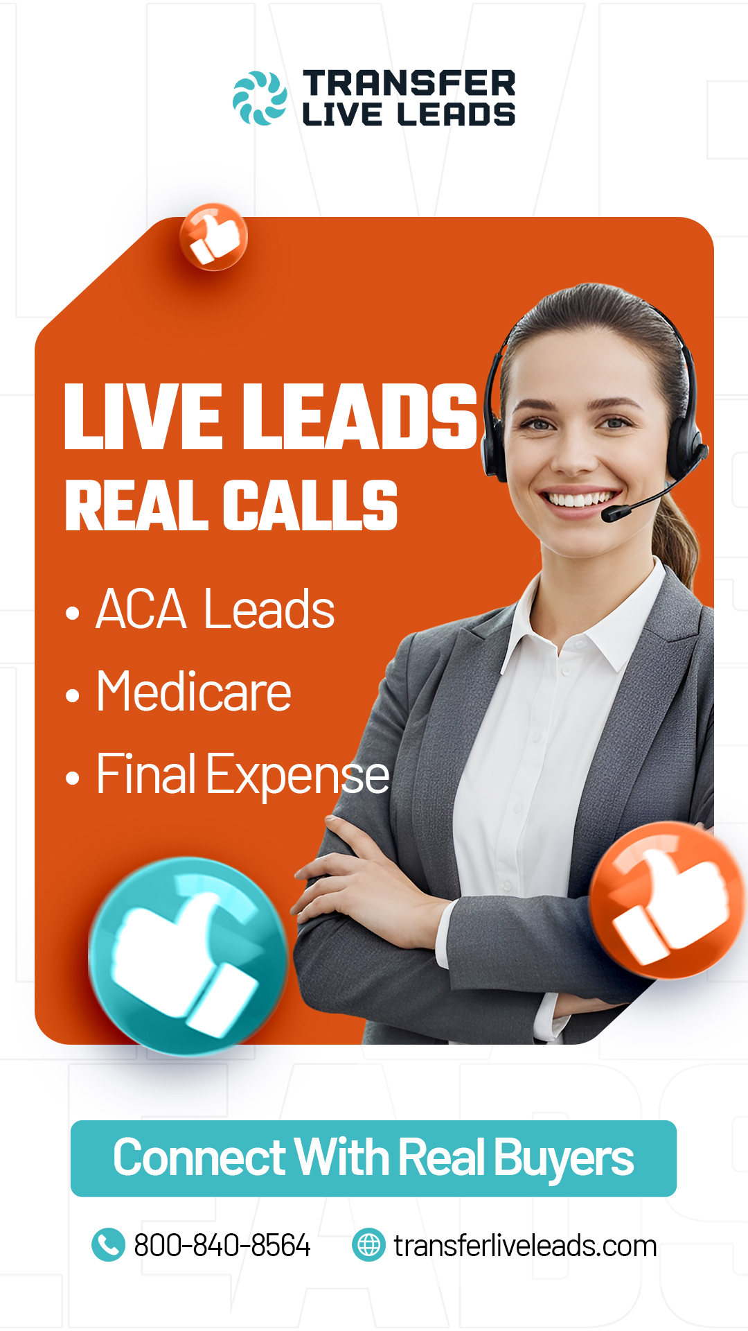 Transfer Live Leads Facebook ad from Jan 8, 2026