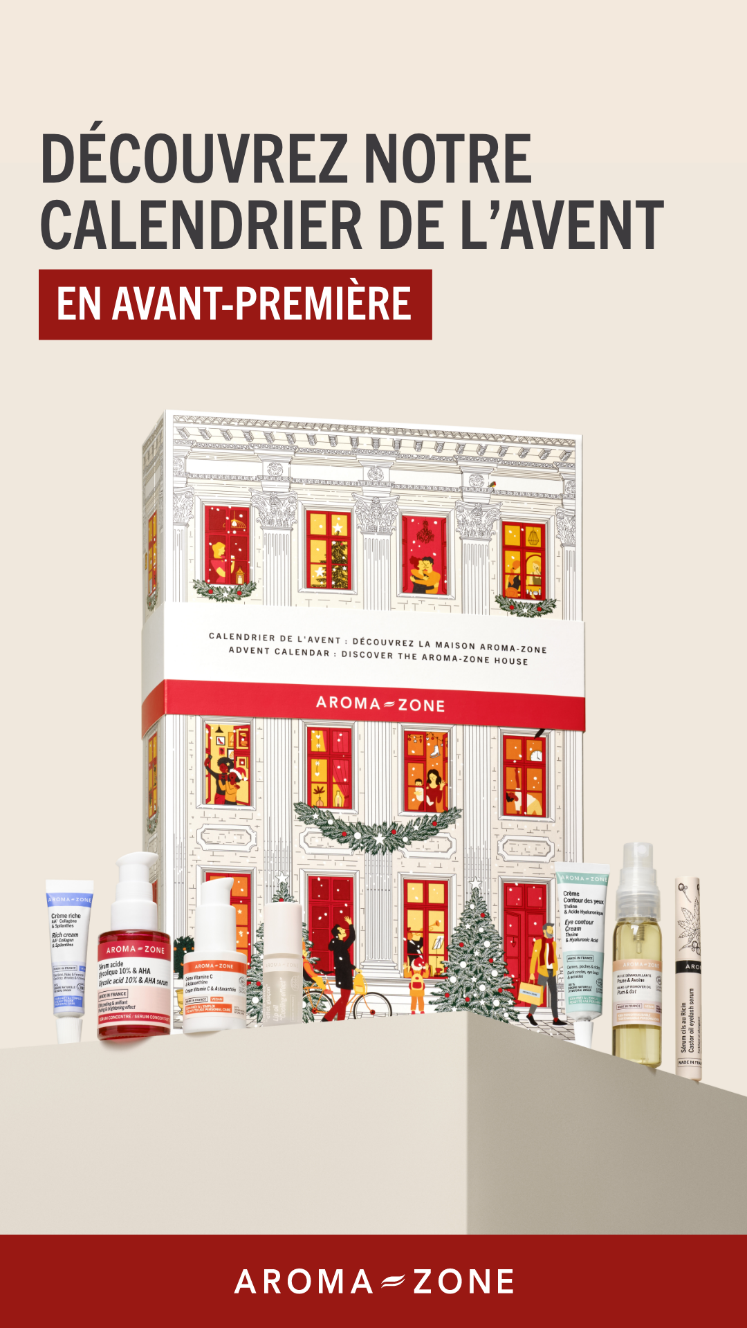 Aroma-Zone Facebook ad: Le Calendrier de l'Avent Aroma-Zone en avant-première