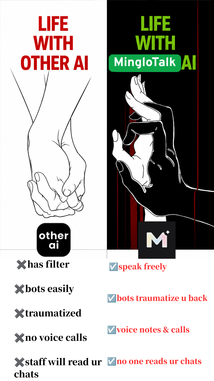 MingloTalk: Al Character Chat Facebook ad