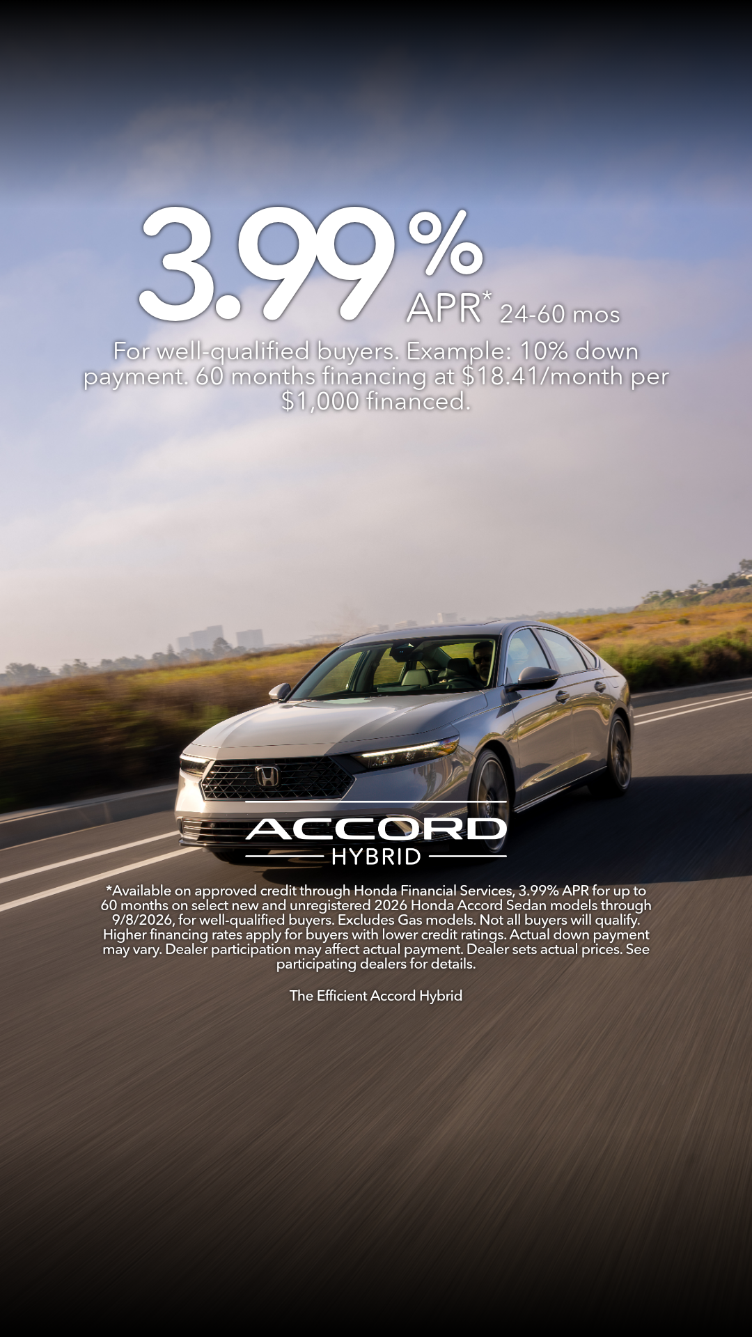 Honda Facebook ad from Aug 14, 2026