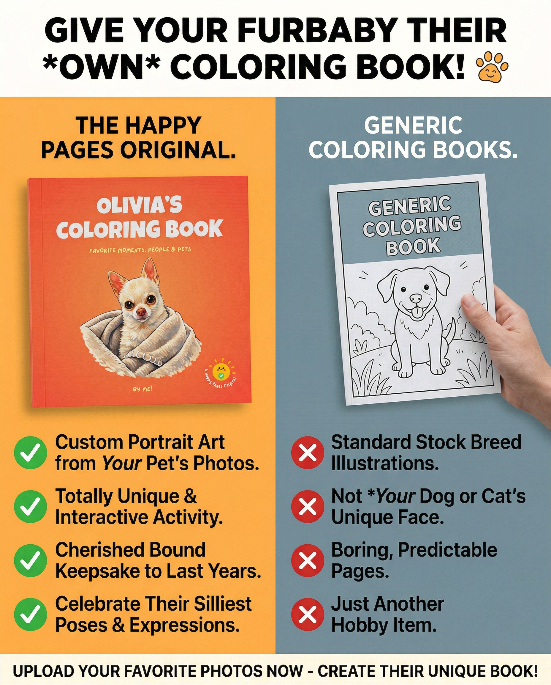 Happy Pages Facebook ad