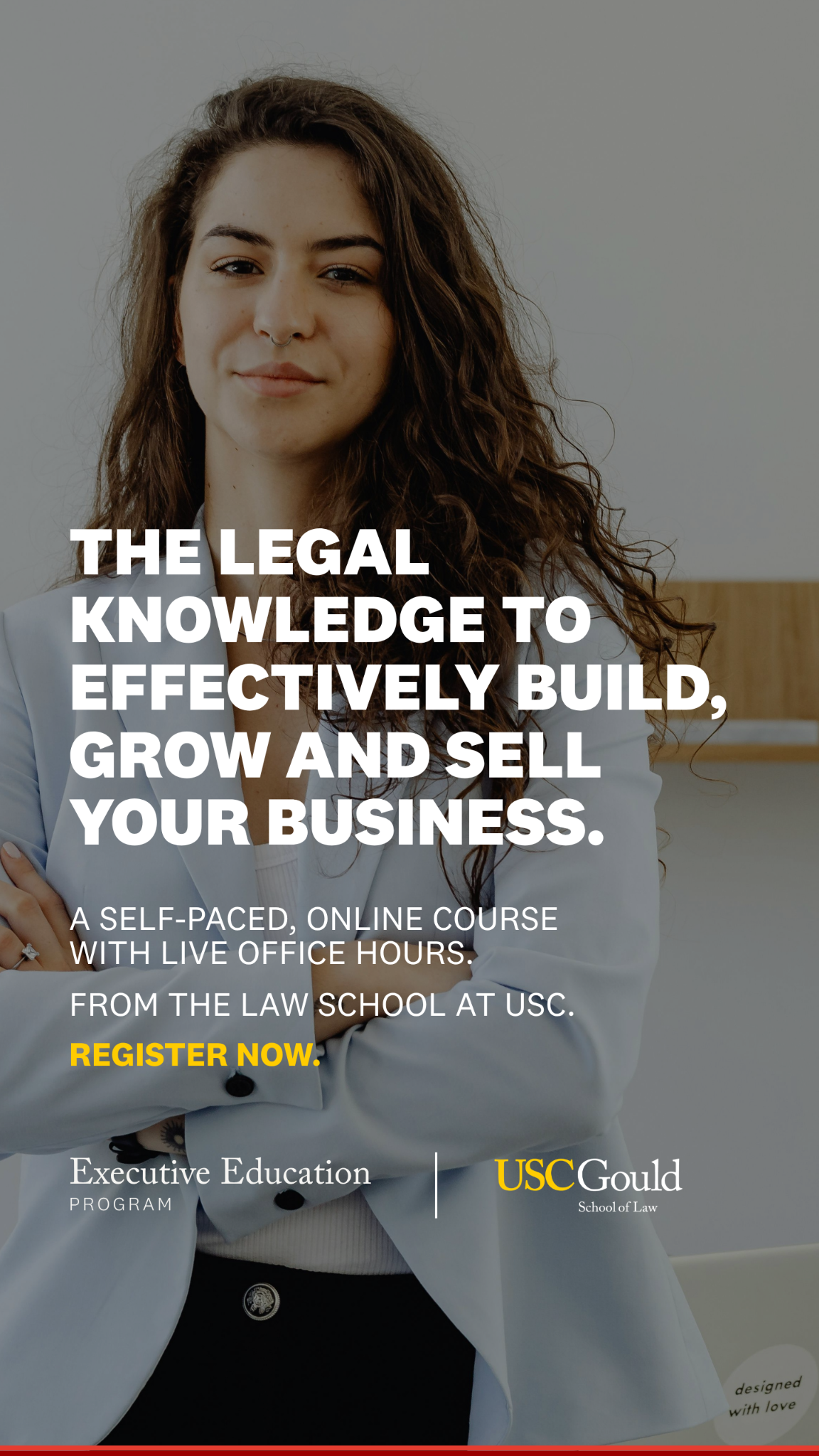 USC Gould School of Law Facebook ad