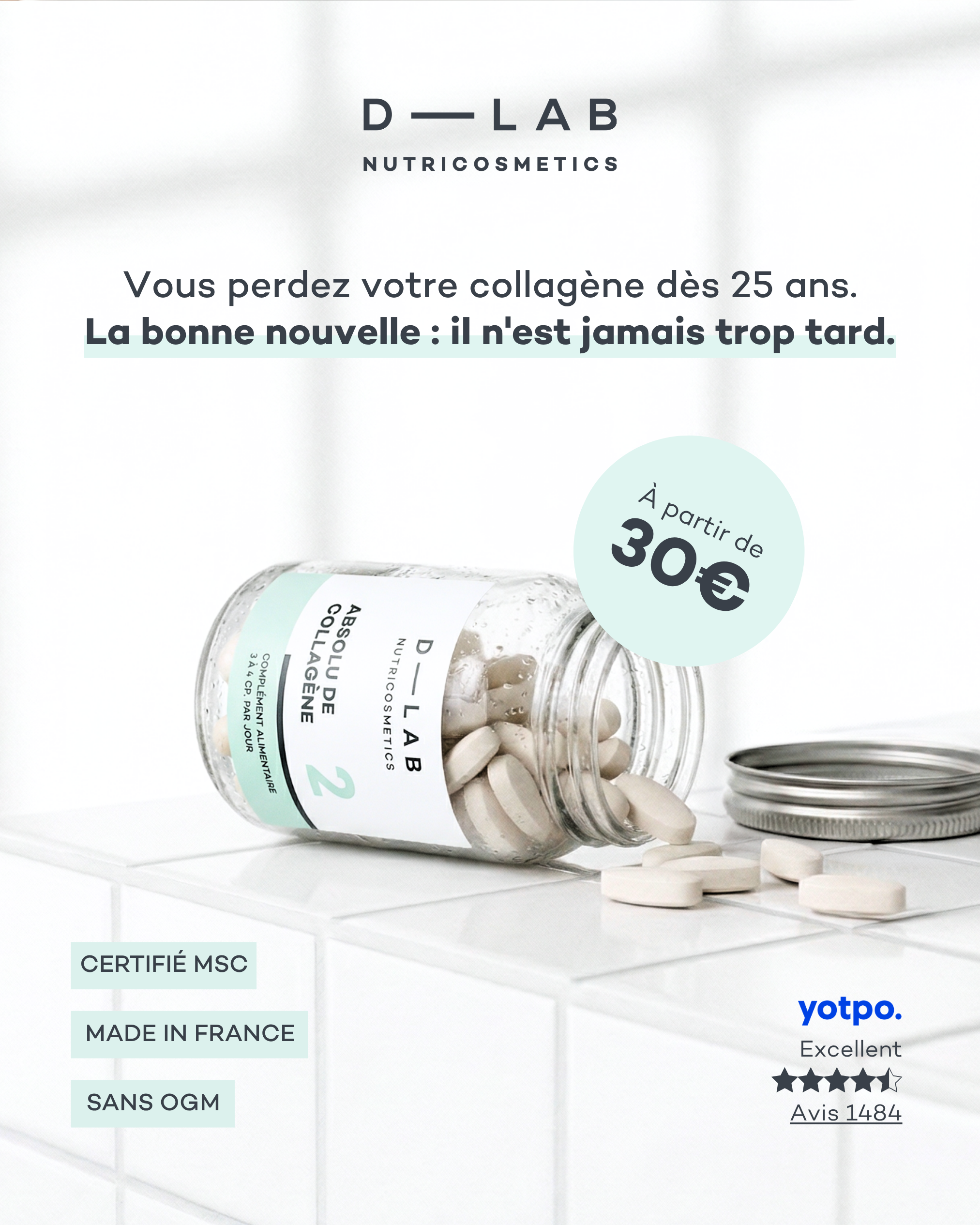 D-LAB NUTRICOSMETICS Facebook ad