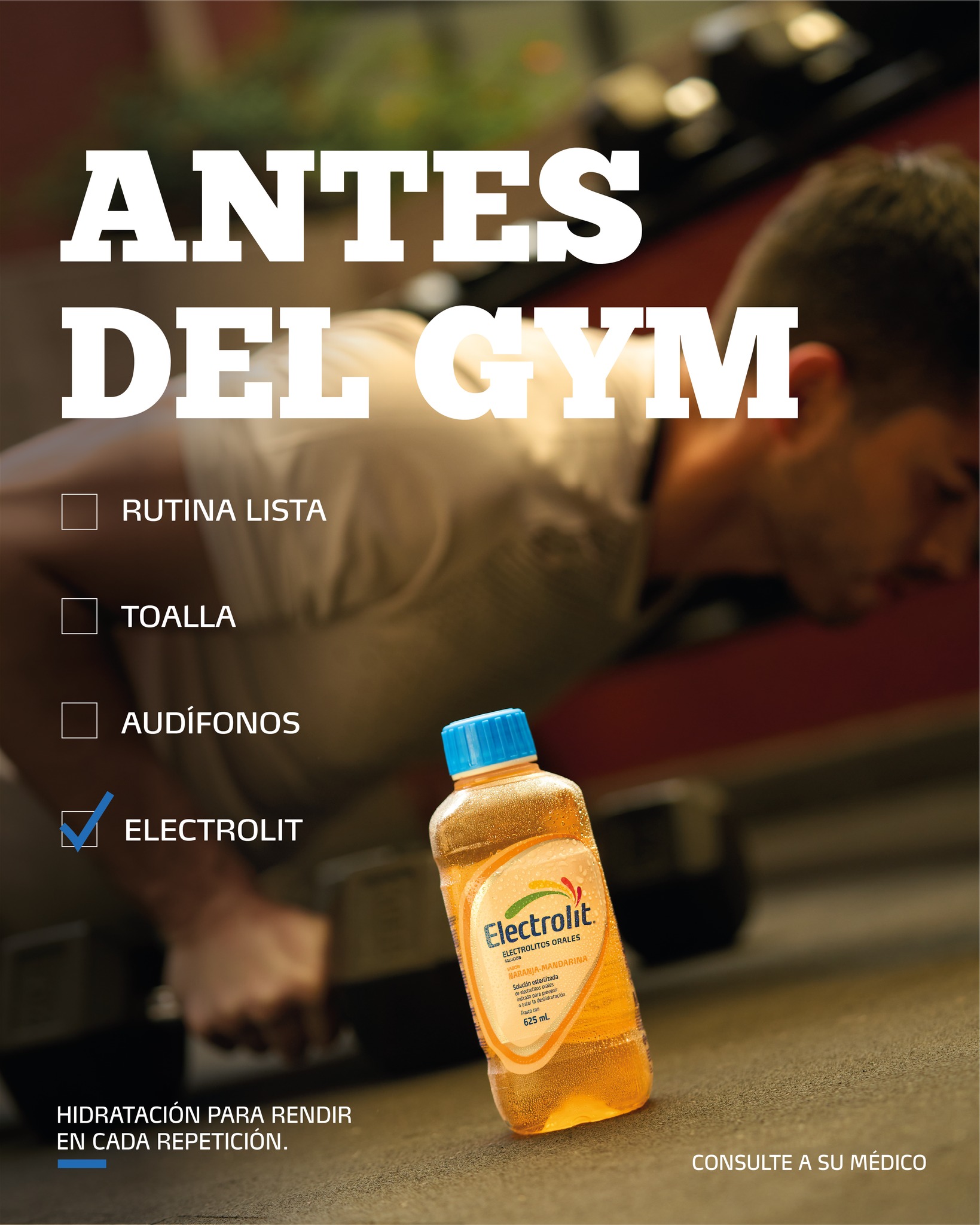 Electrolit Facebook ad: Que no se te olvide lo importante entre…
