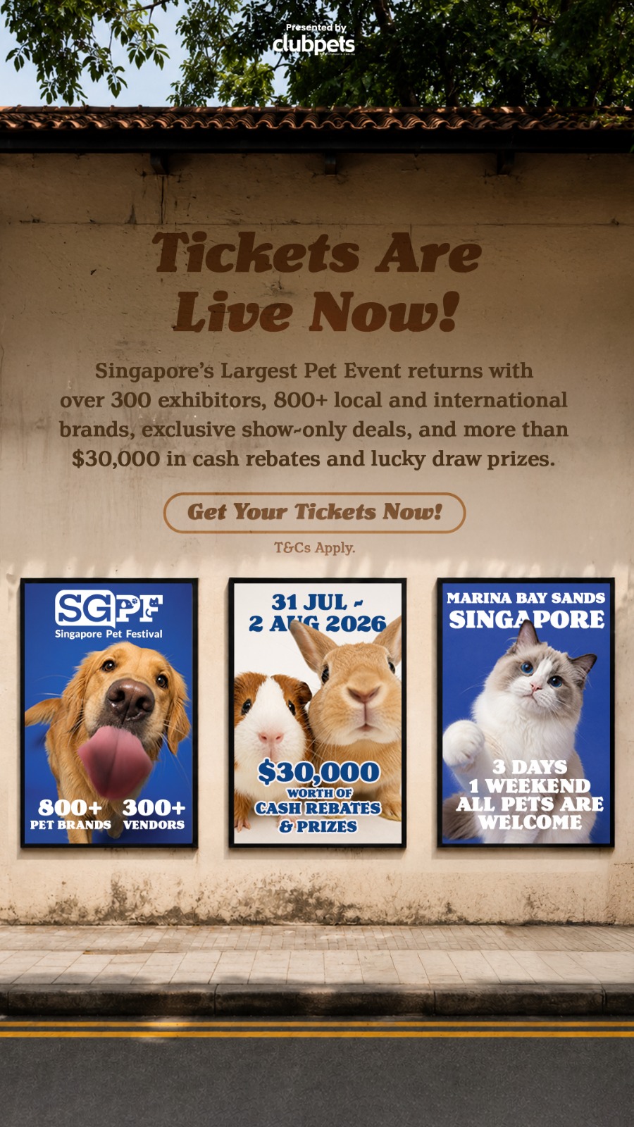 Clubpets Facebook ad: Singapore Pet Festival 2026