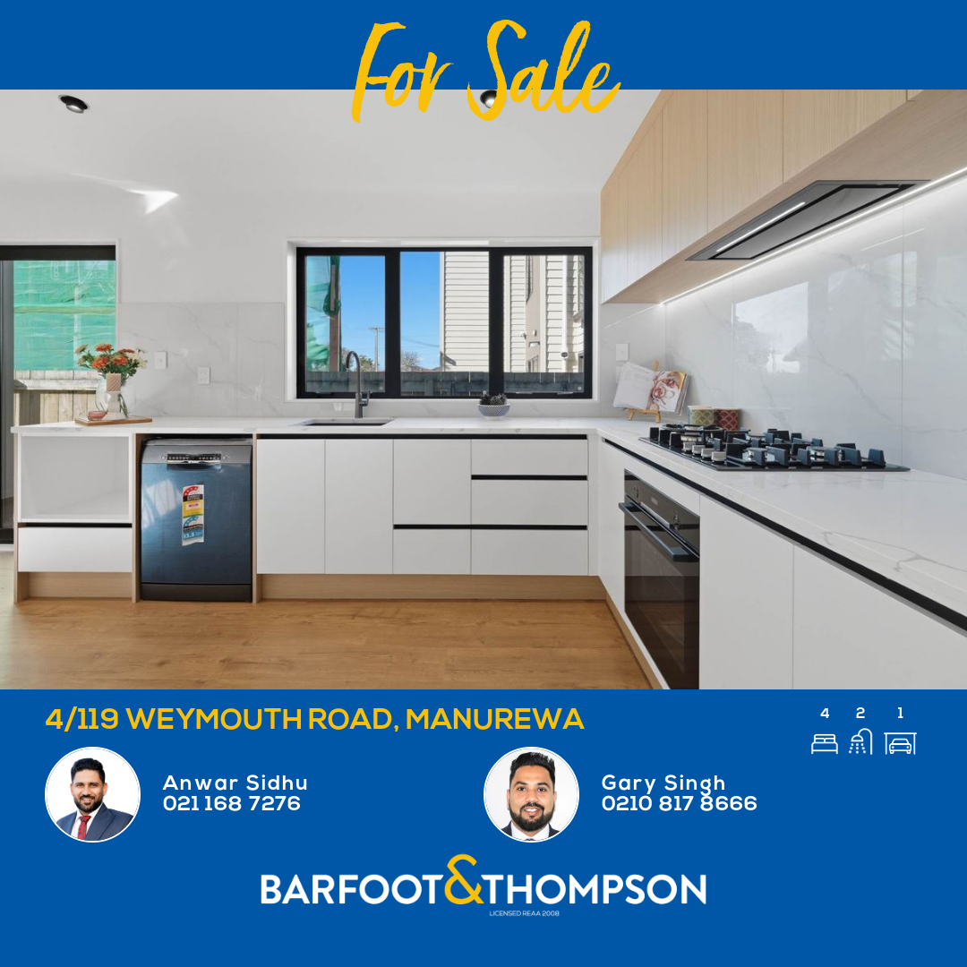 Barfoot & Thompson Otahuhu Facebook ad: 4/119 Weymouth Road, Manurewa