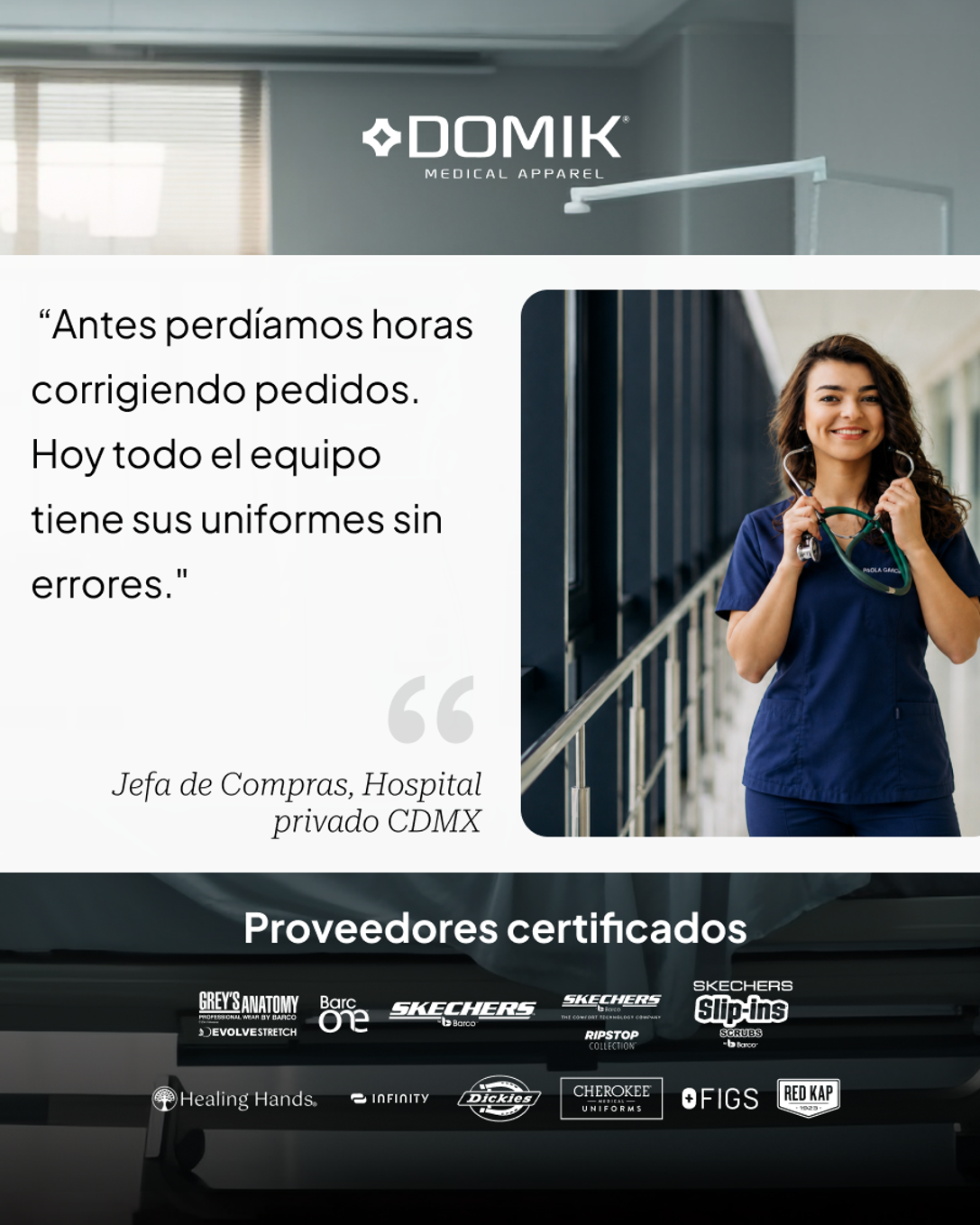 Domik Uniformes Médicos Facebook ad