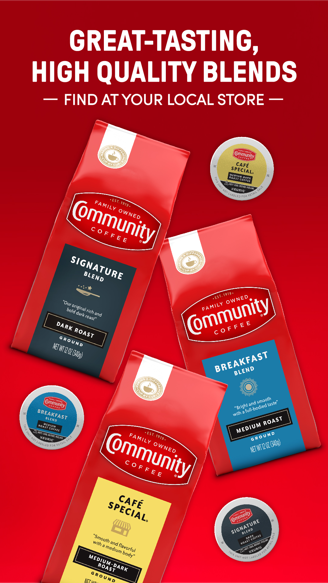 Community Coffee Facebook ad