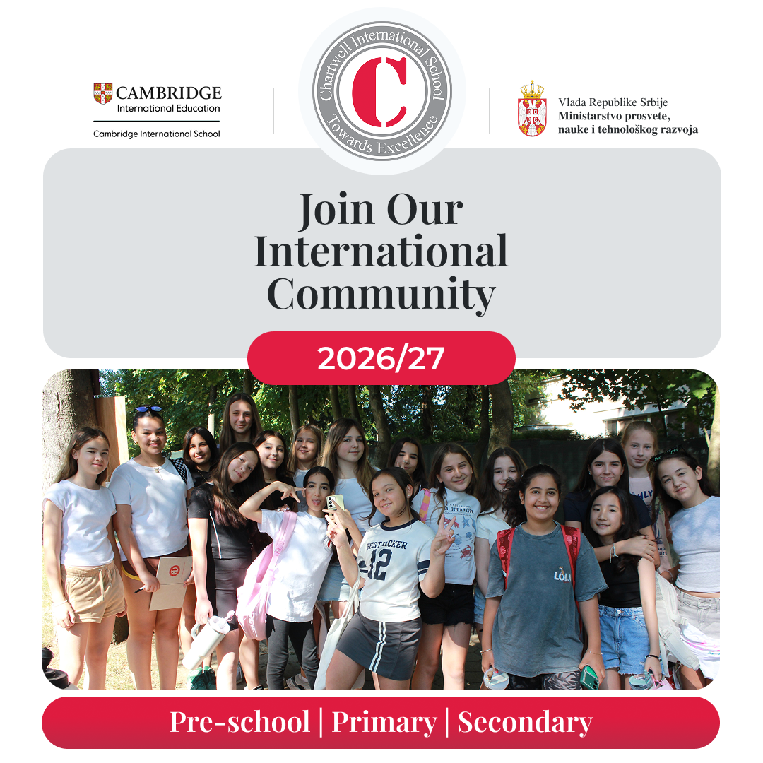 Chartwell International School Facebook ad: Enrol Now 2026/27