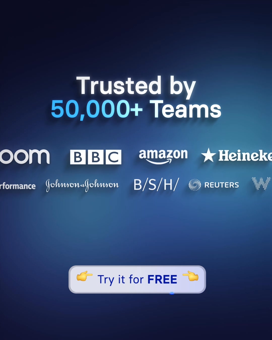 Synthesia Facebook ad: Try it out for FREE now