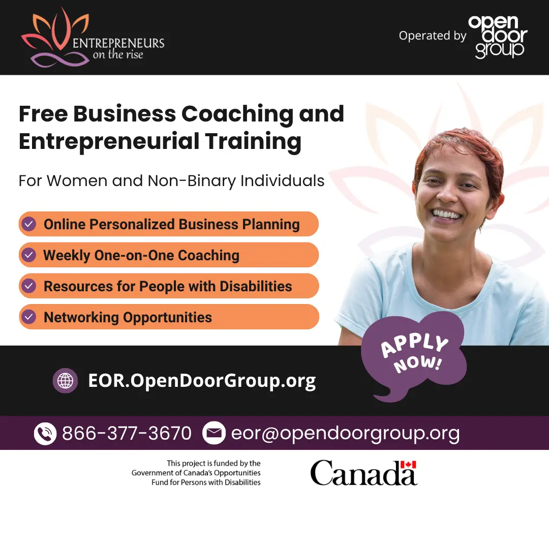 Entrepreneurs on the Rise Facebook ad: Free Self-Employment Training