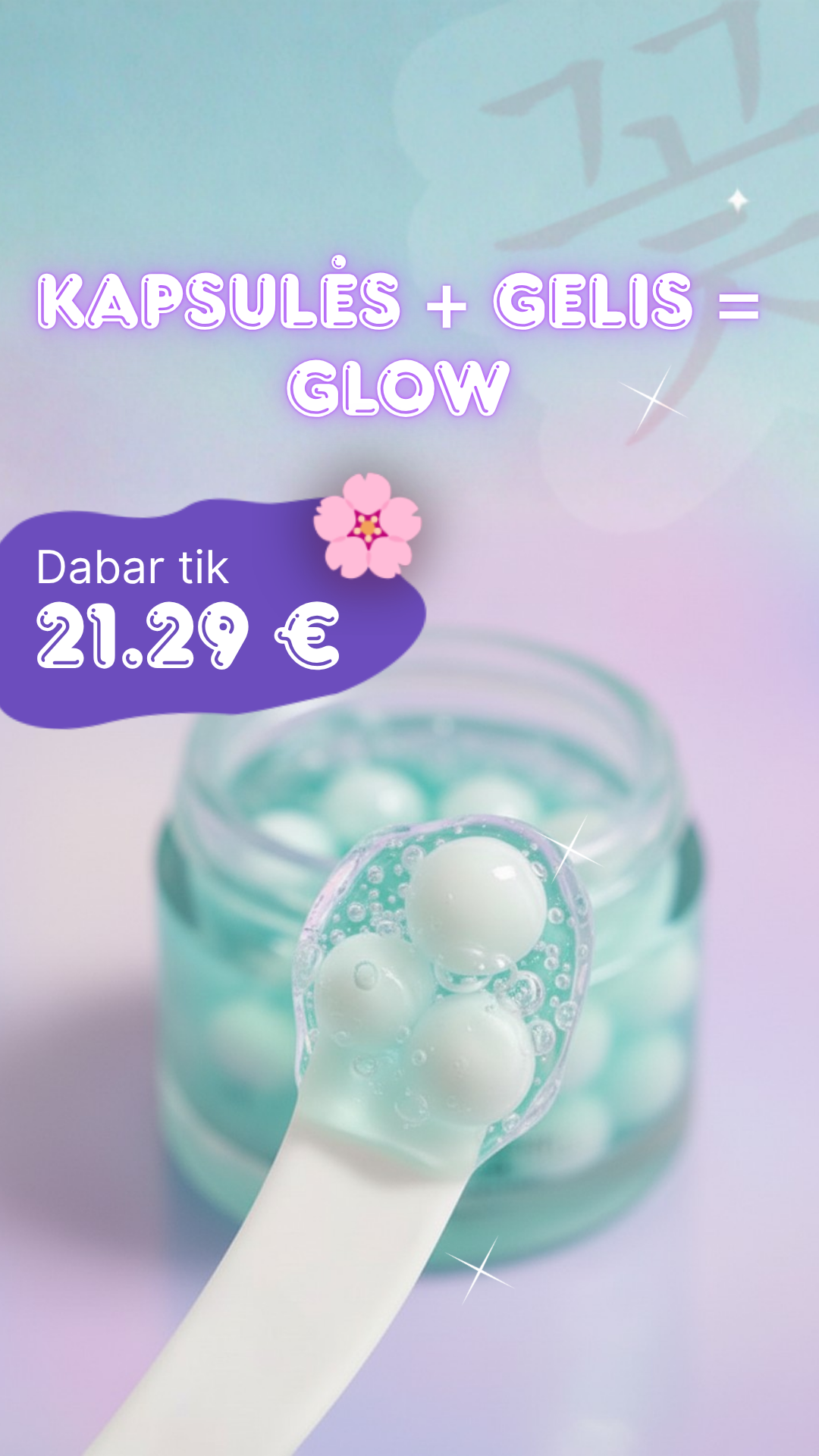 Asian Blossom korėjietiška kosmetika Facebook ad