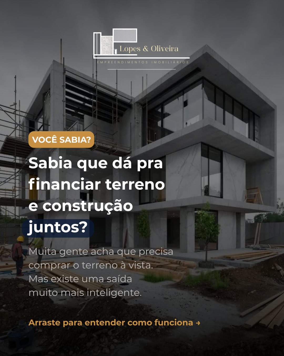 Lopes & Oliveira - Empreendimentos Imobiliários Facebook ad: O modelo Terreno + Construção da Caixa é…