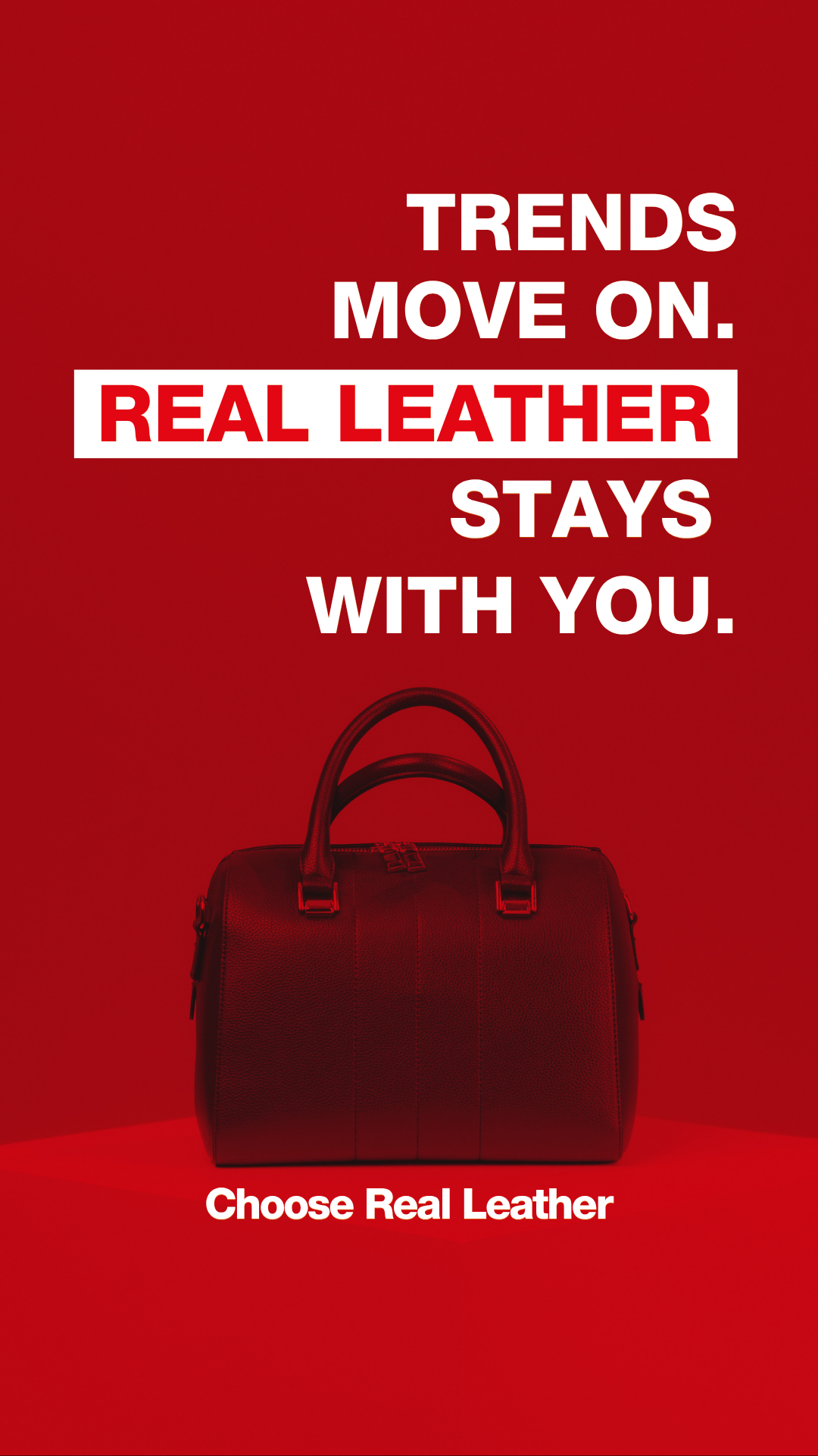 Real Leather - Stay Different Facebook ad from Jul 9, 2026
