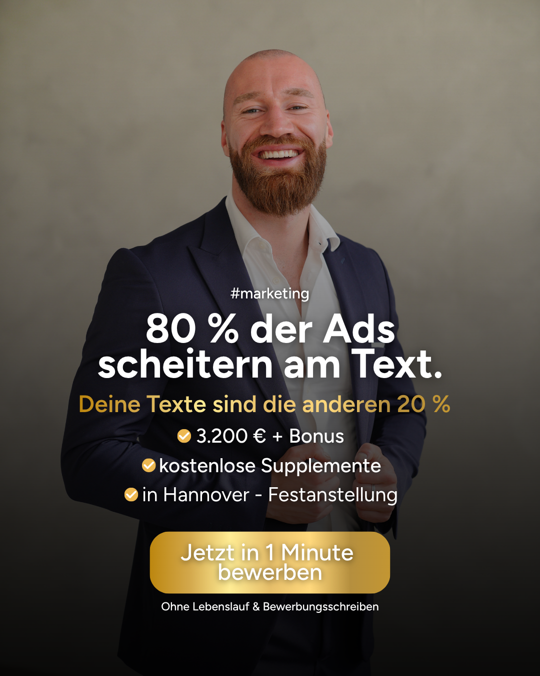 Till Duve Facebook ad: Werde Copywriter bei Till Duve!