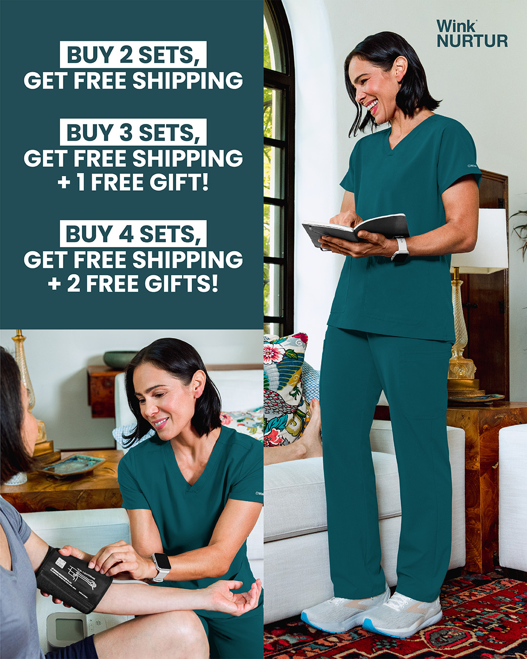 Wink Scrubs Facebook ad