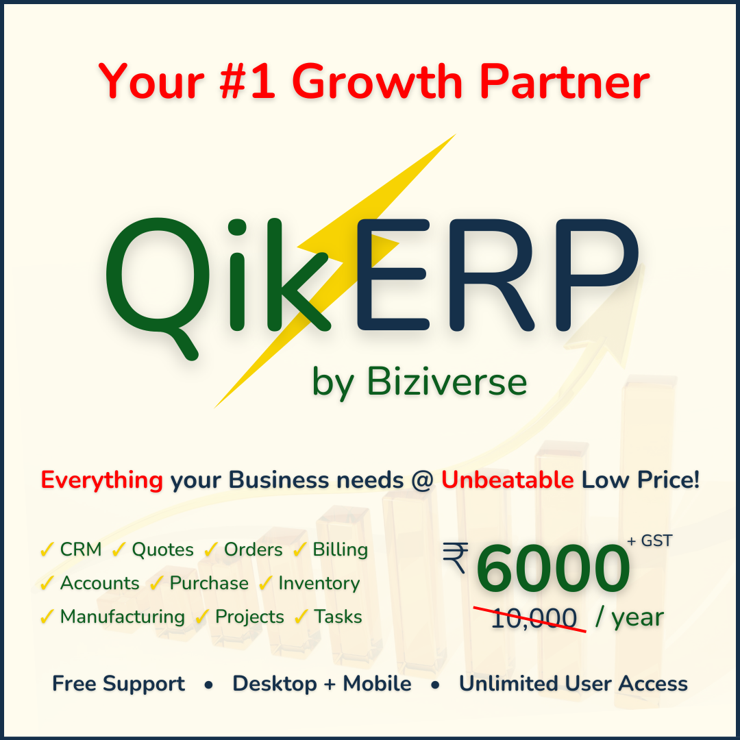 Qik ERP Facebook ad