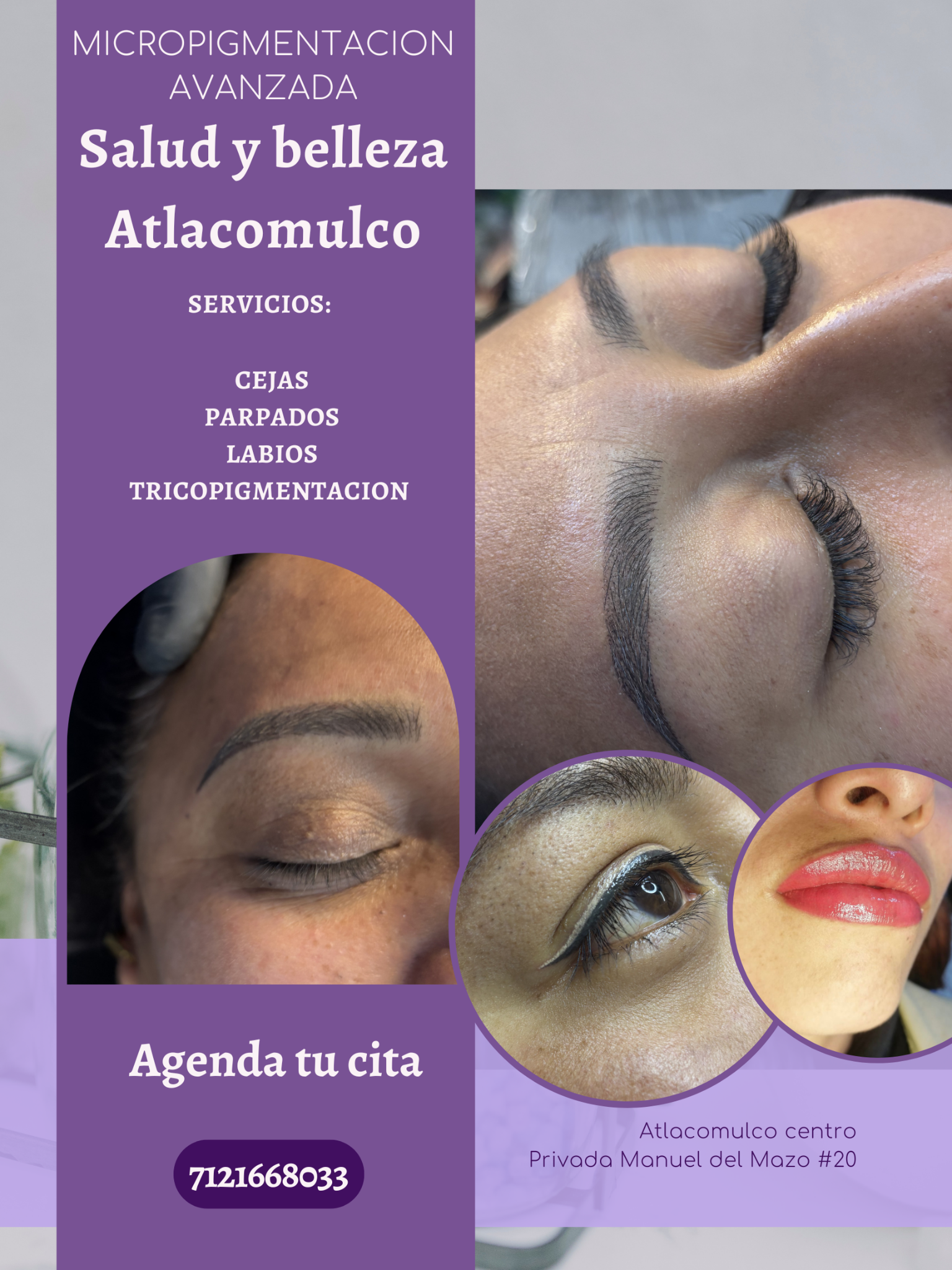 ASHL LISS keratin company Facebook ad: ¡Agenda tu cita por WhatsApp!