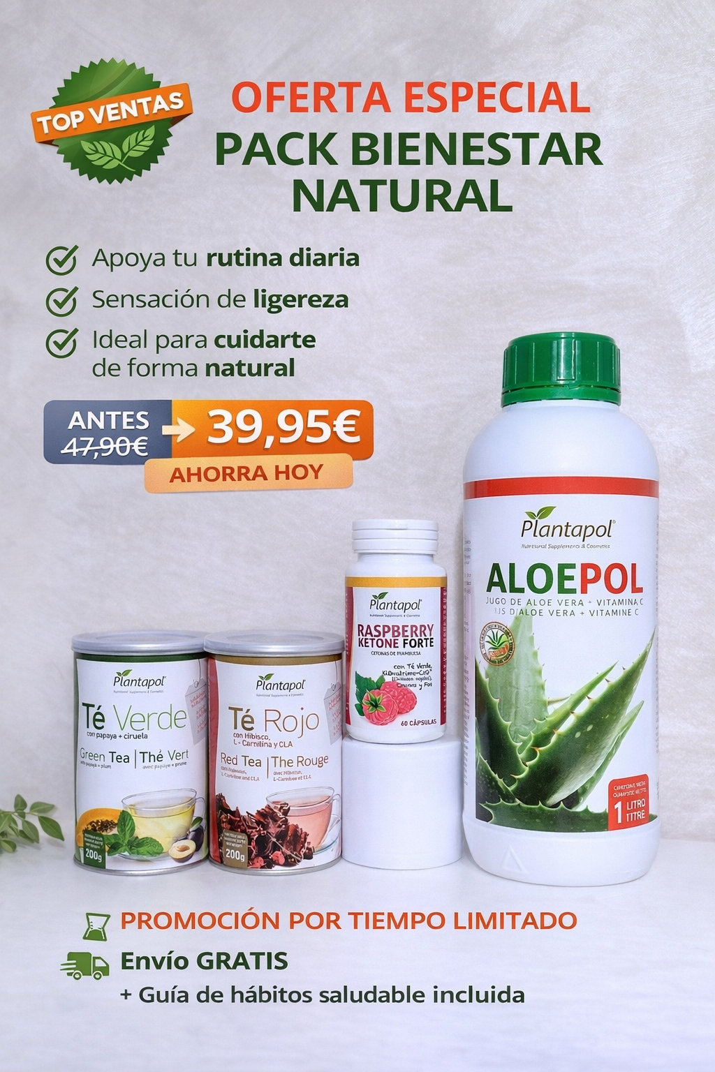 Jesalth Nature Facebook ad: PACK + GUÍA 30 DÍAS