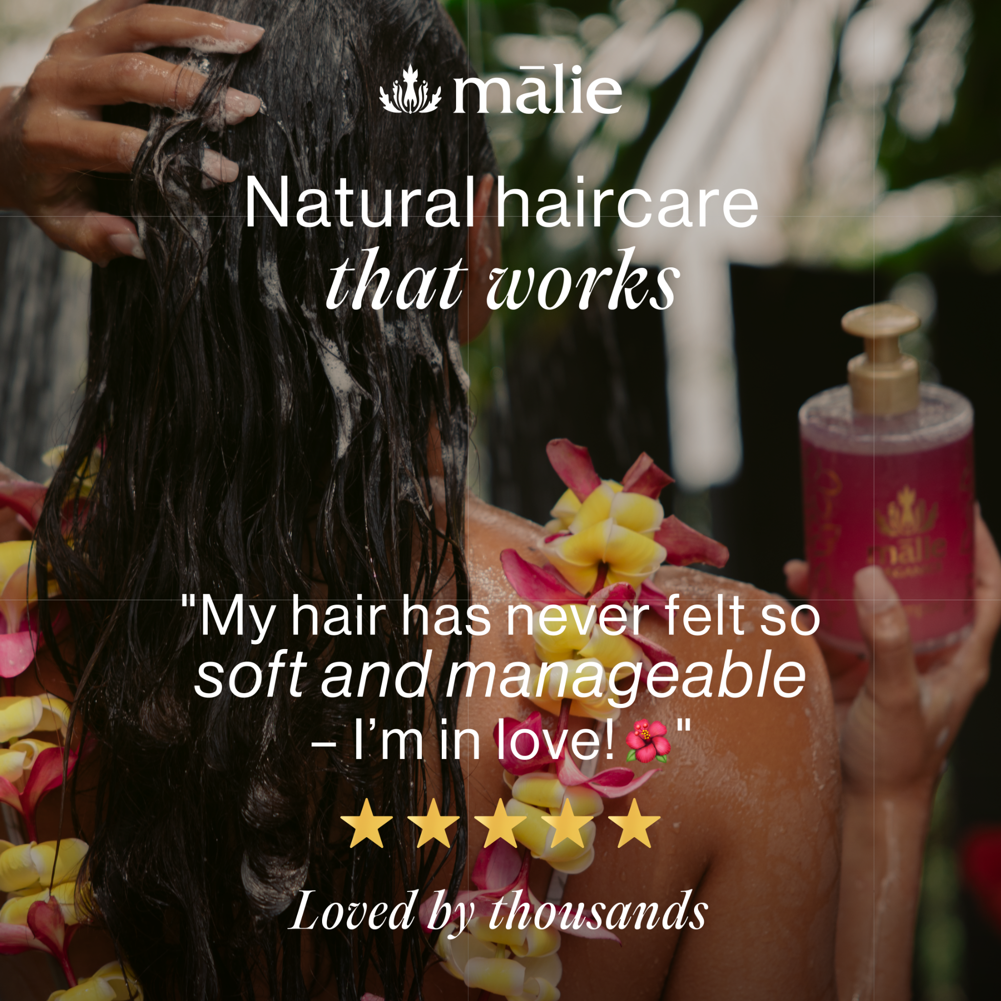 Malie Organics Facebook ad