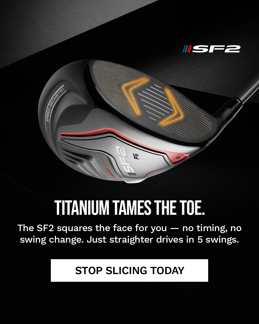 Performance Golf Facebook ad