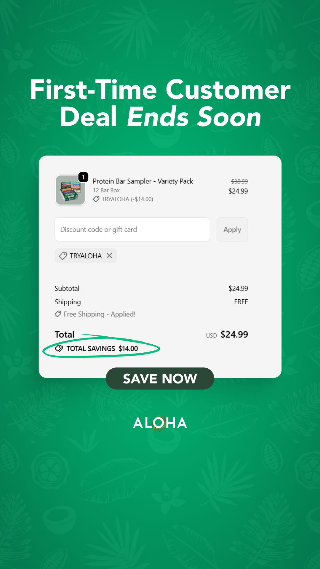 ALOHA Facebook ad