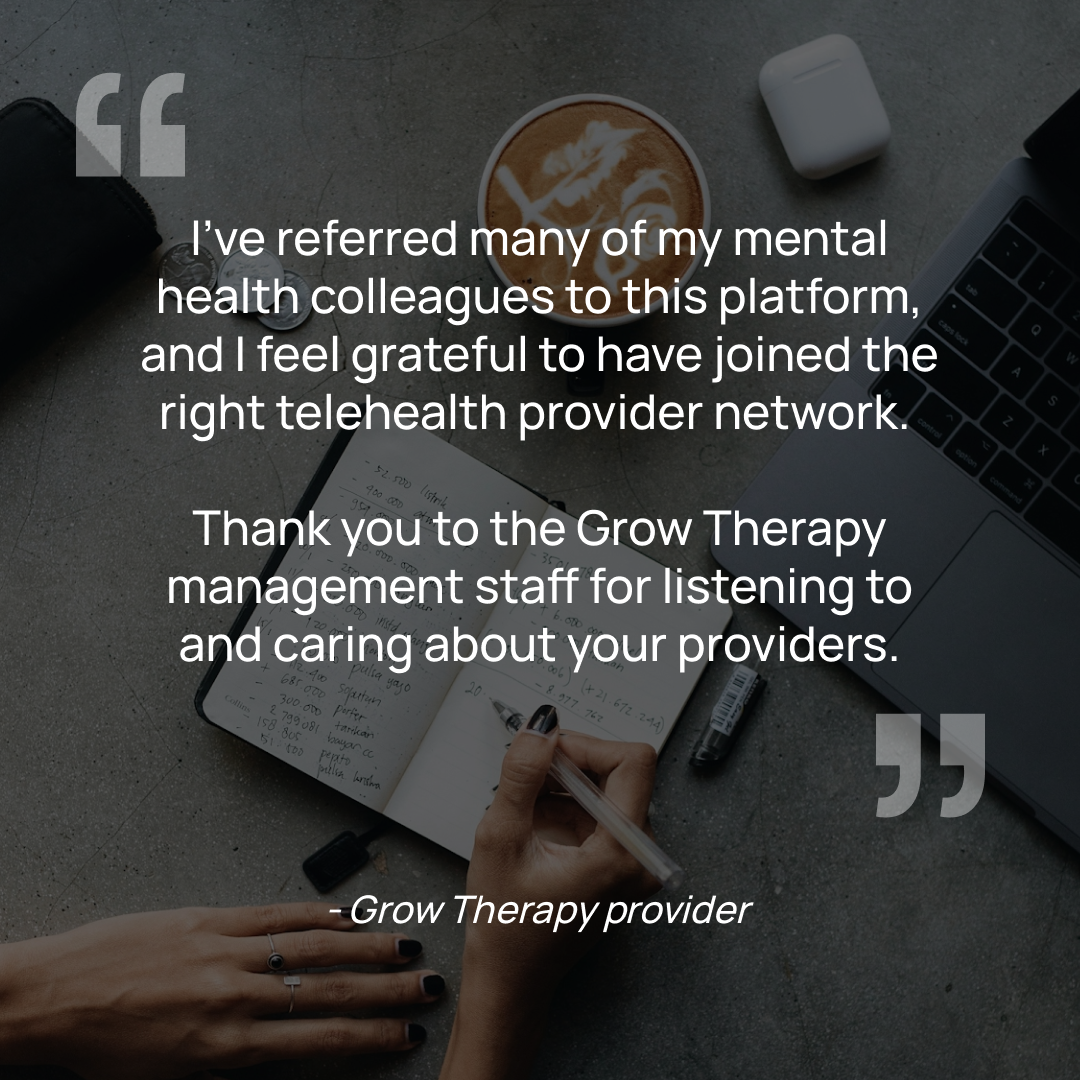 Grow Therapy Facebook ad