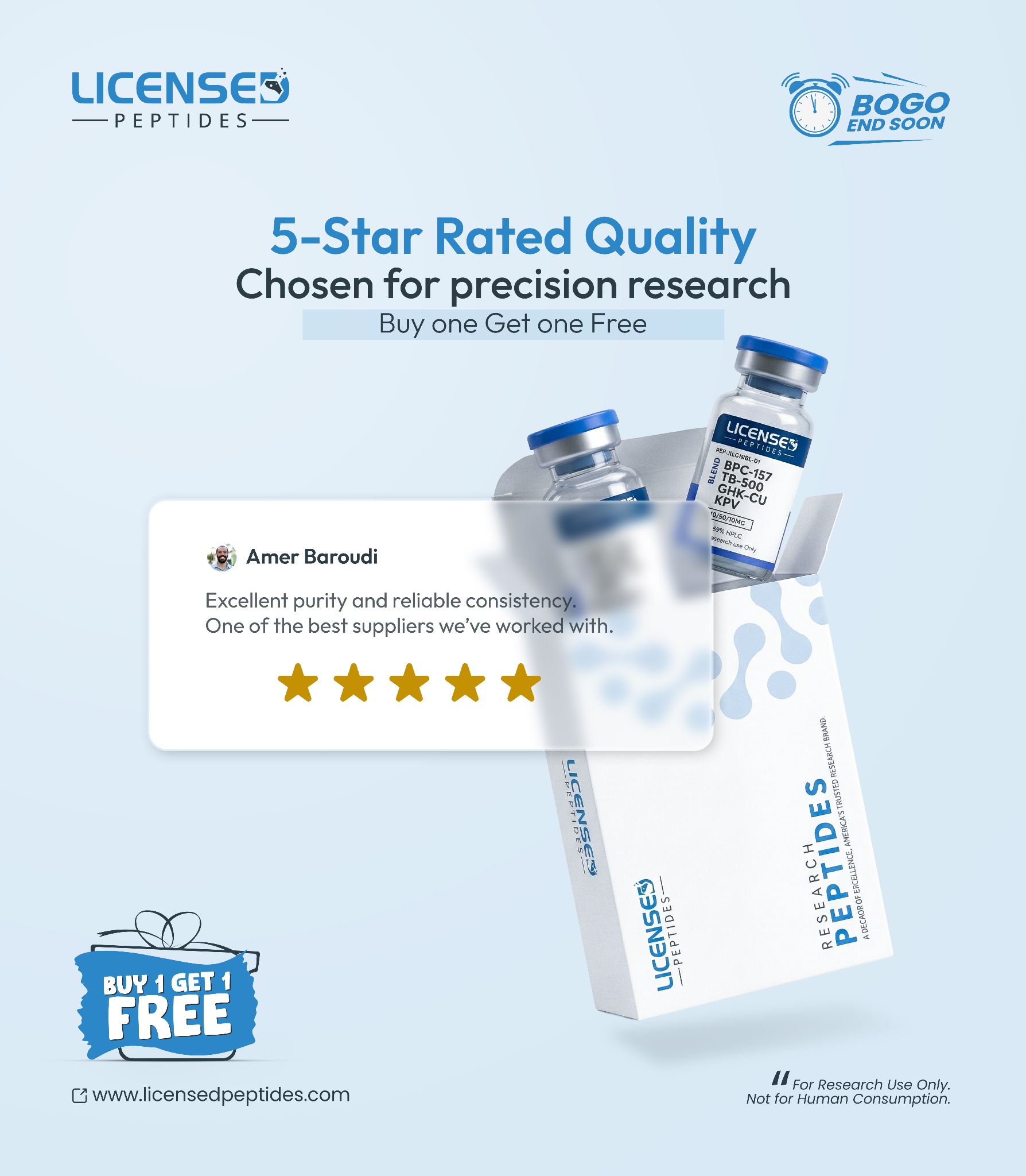 Licensed Peptides Facebook ad
