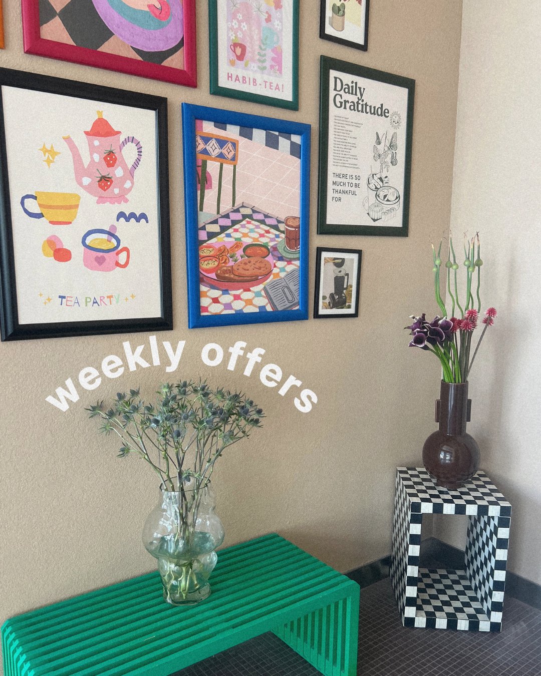 Tania's Teahouse Facebook ad: weekly offers at tania's - dubai hills 