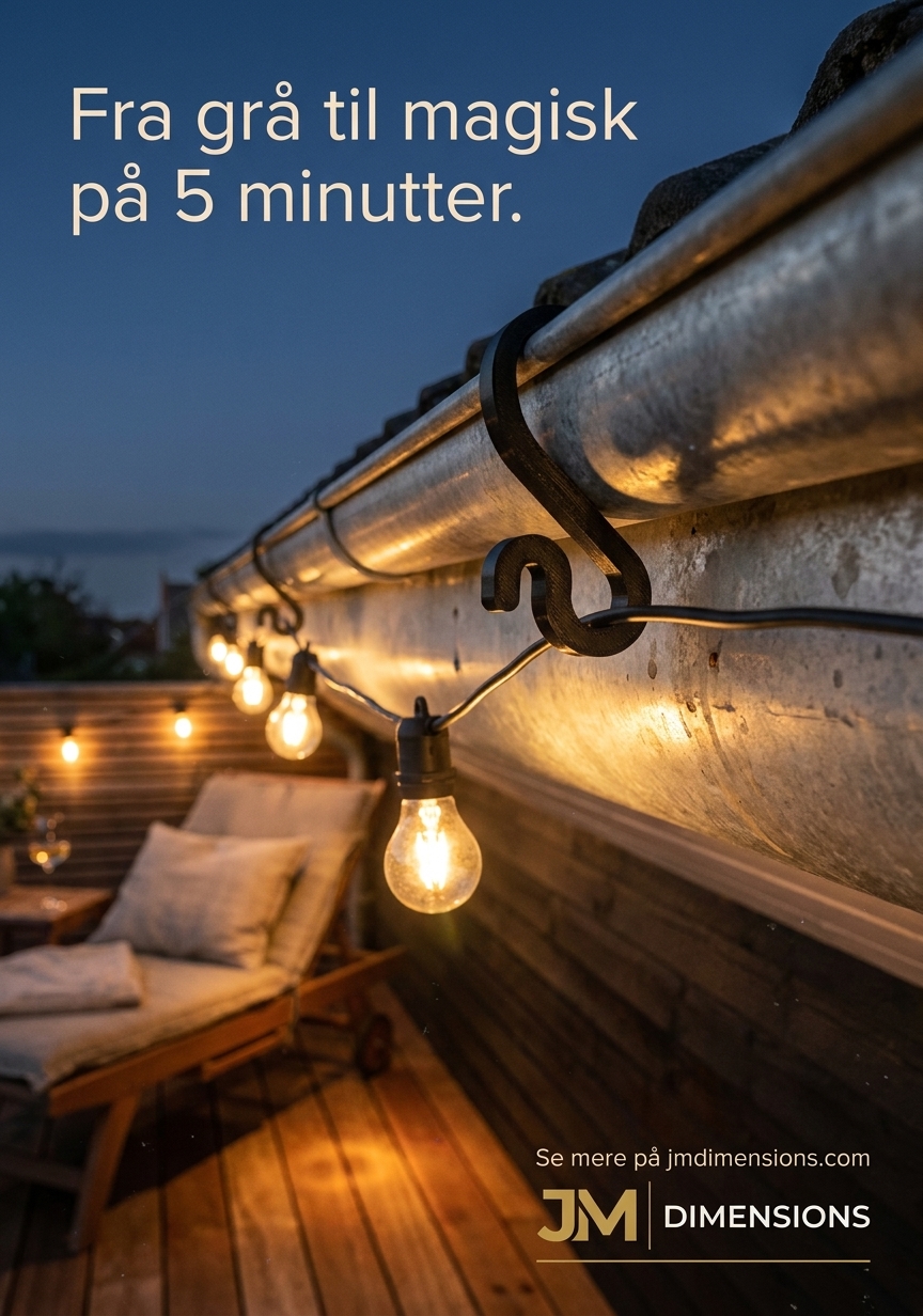 JM Dimensions Facebook ad: Magiske sommeraftener på terrassen