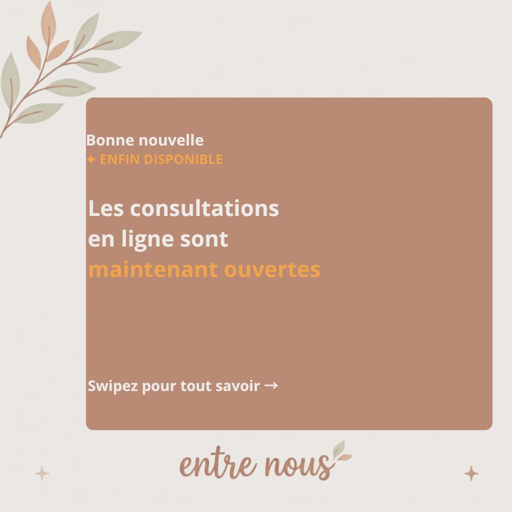 entrenous.hypnotherapie Facebook ad: Vous me le demandez depuis des mois.