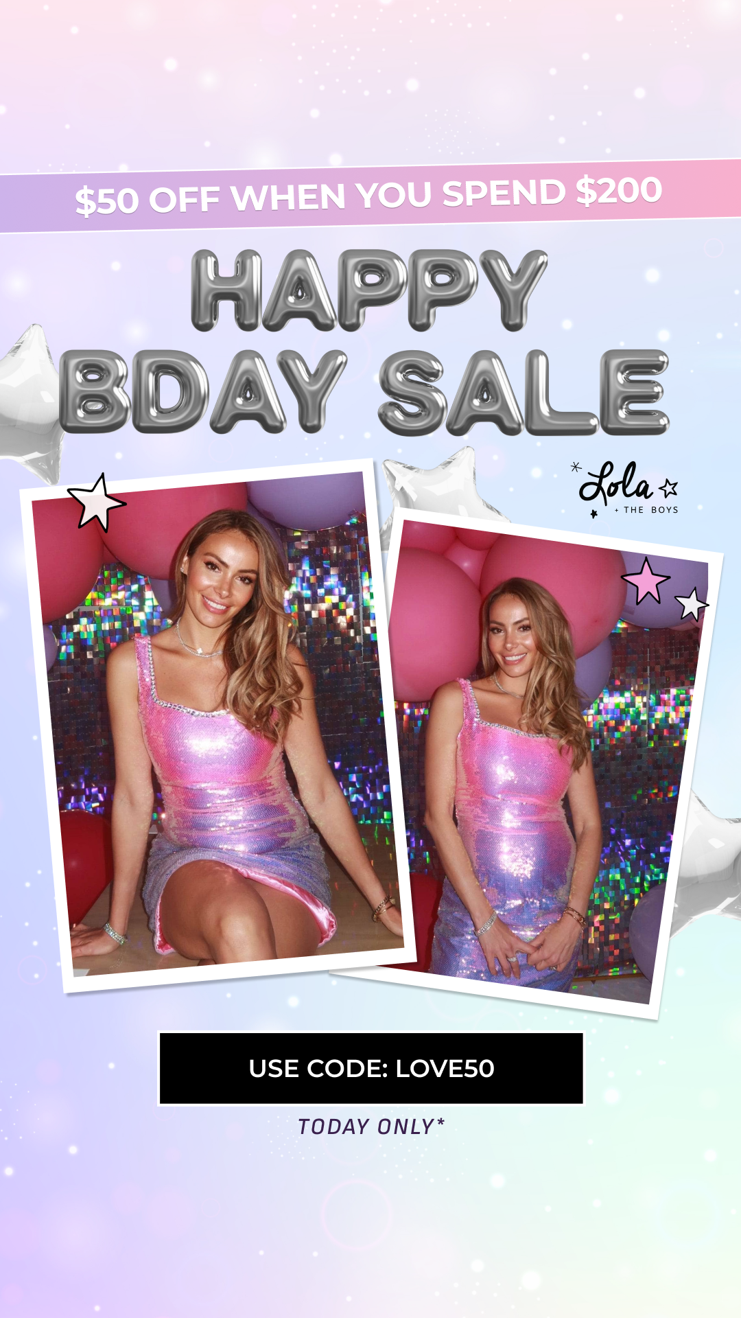 Lola + The Boys Facebook ad