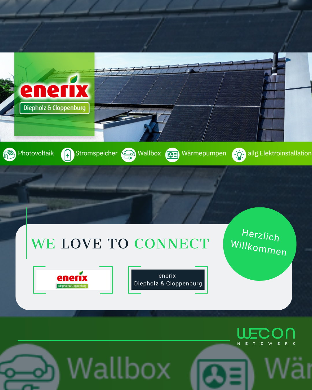 WECON Netzwerk Bremen/Oldenburg Facebook ad: enerix Diepholz & Cloppenburg - wecon-netzwerk.de