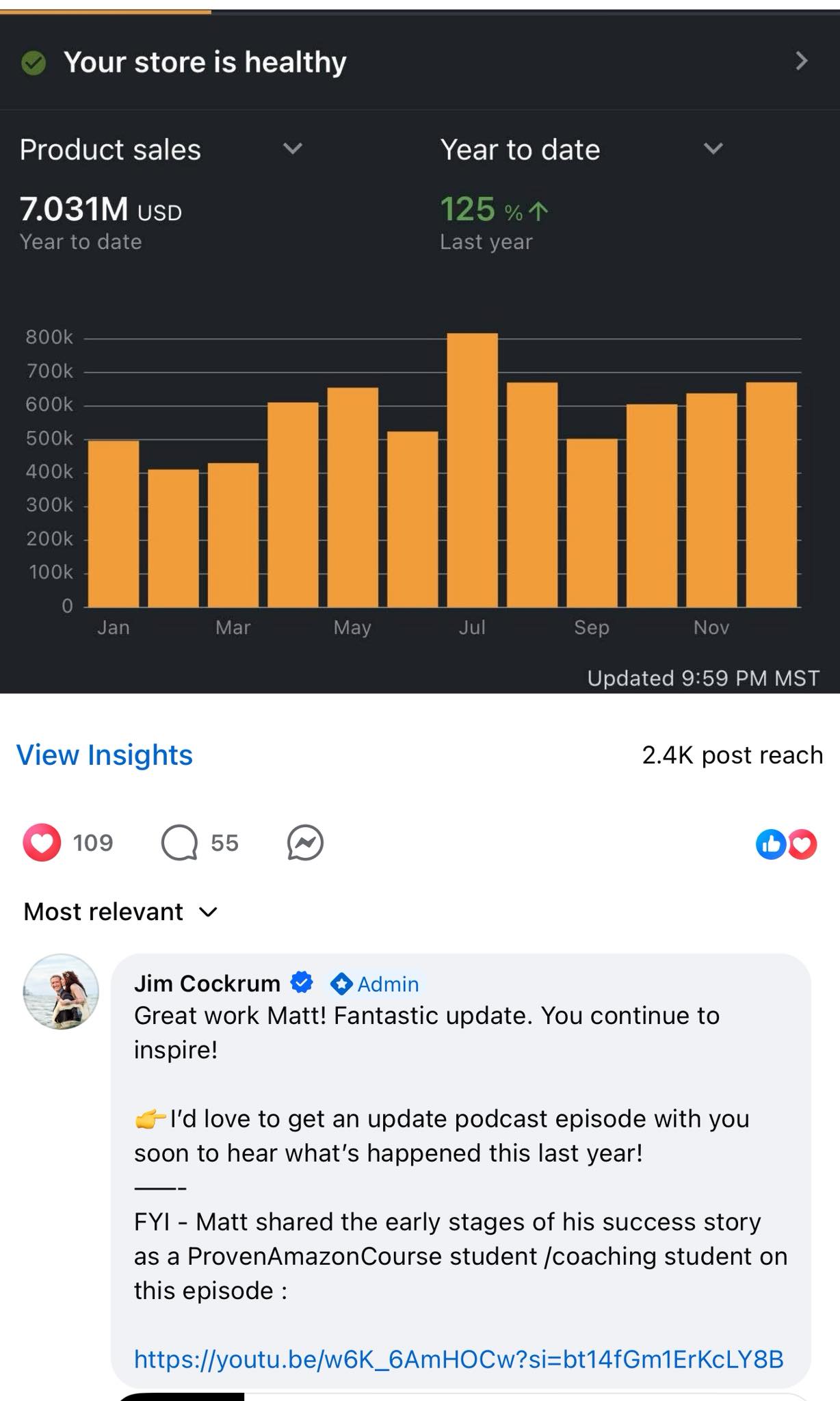 Jim Cockrum Facebook ad