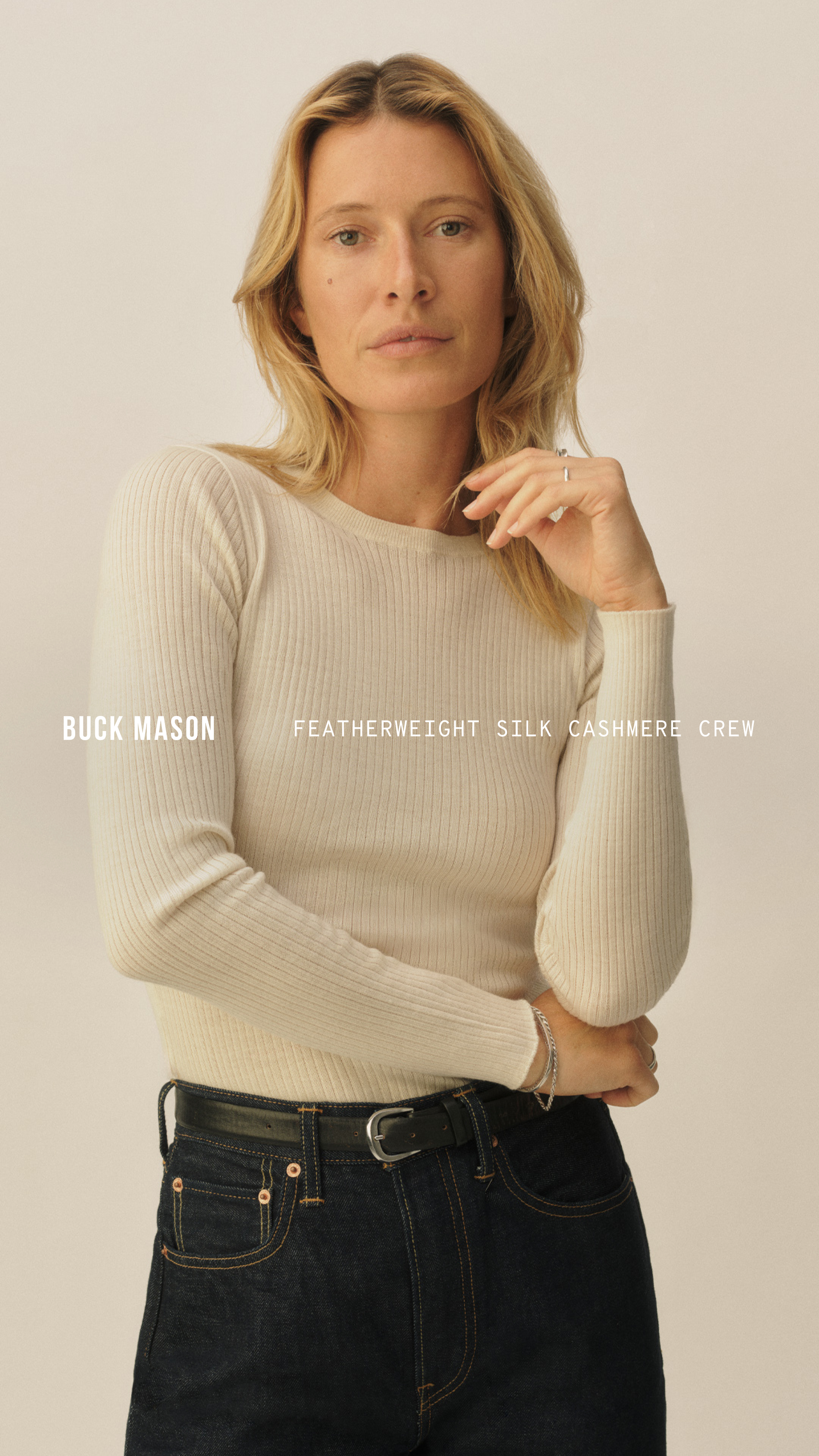 Buck Mason Women's Facebook ad
