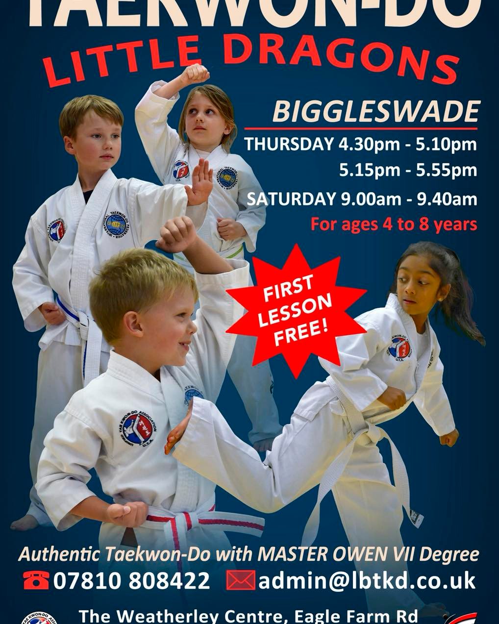 Letchworth & Biggleswade Taekwondo Facebook ad