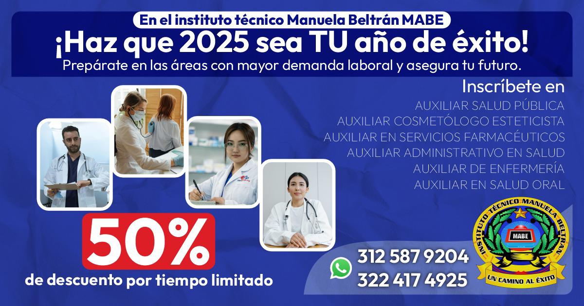 Instituto Técnico Manuela Beltran Facebook ad: ¡Atención Villavicencio!