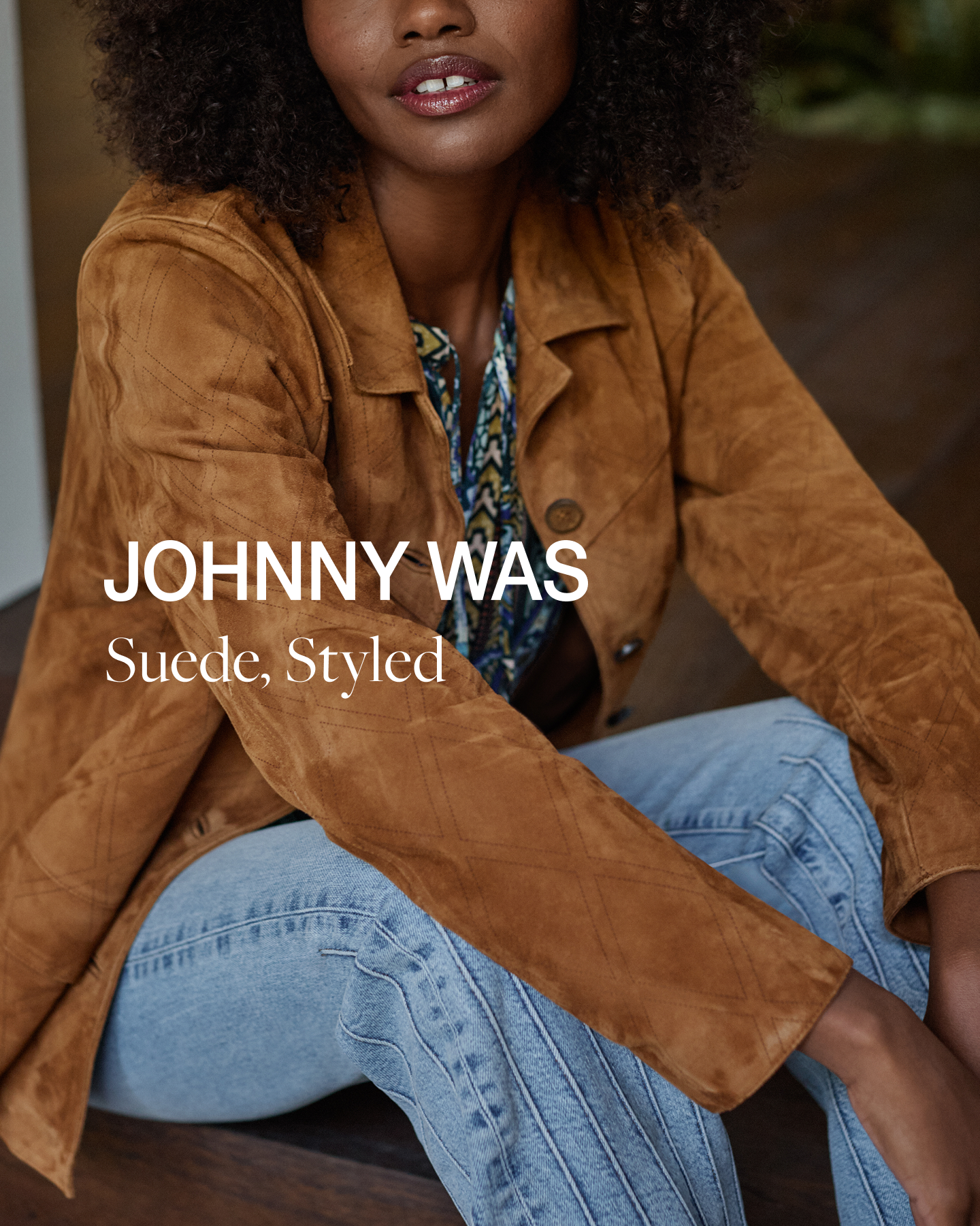 Johnny Was Facebook ad: Suede Statements